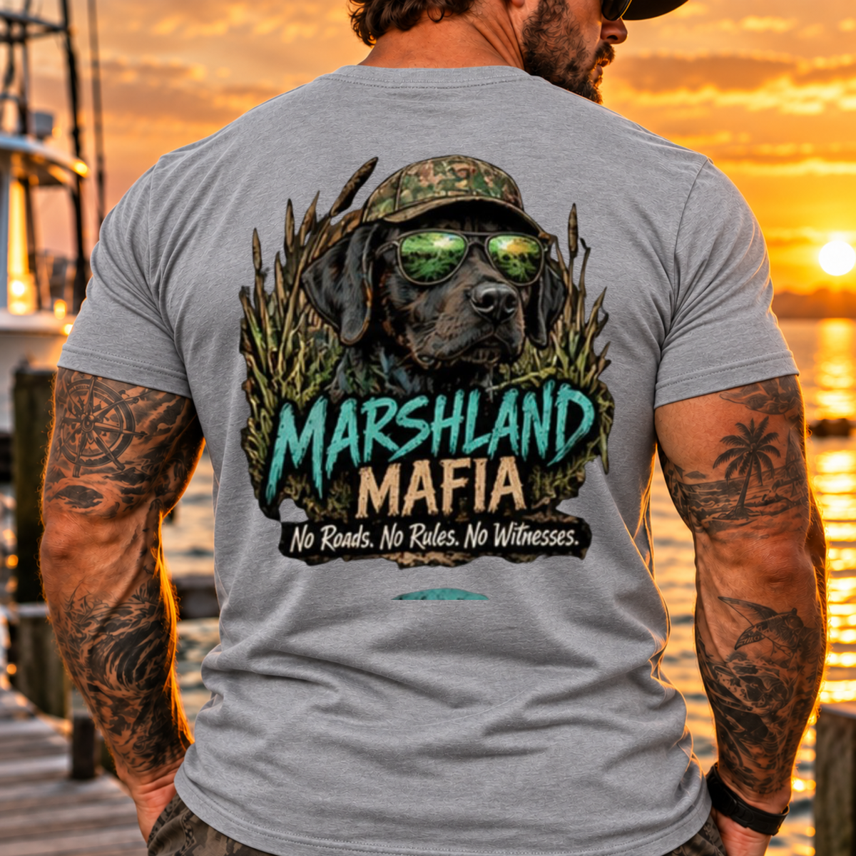 Marshland Mafia Black Lab Tee
