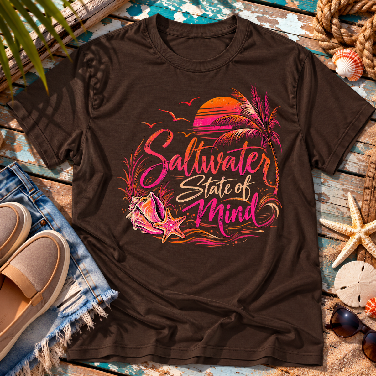 Reel Nauti Saltwater State Tee