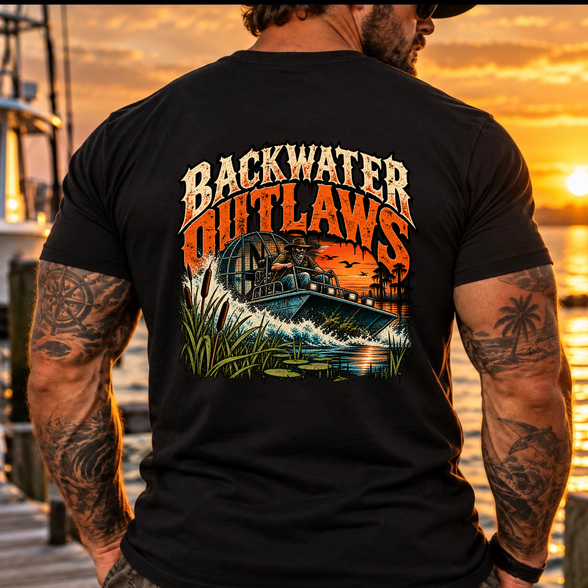 Backwater Water Outlaws Tee