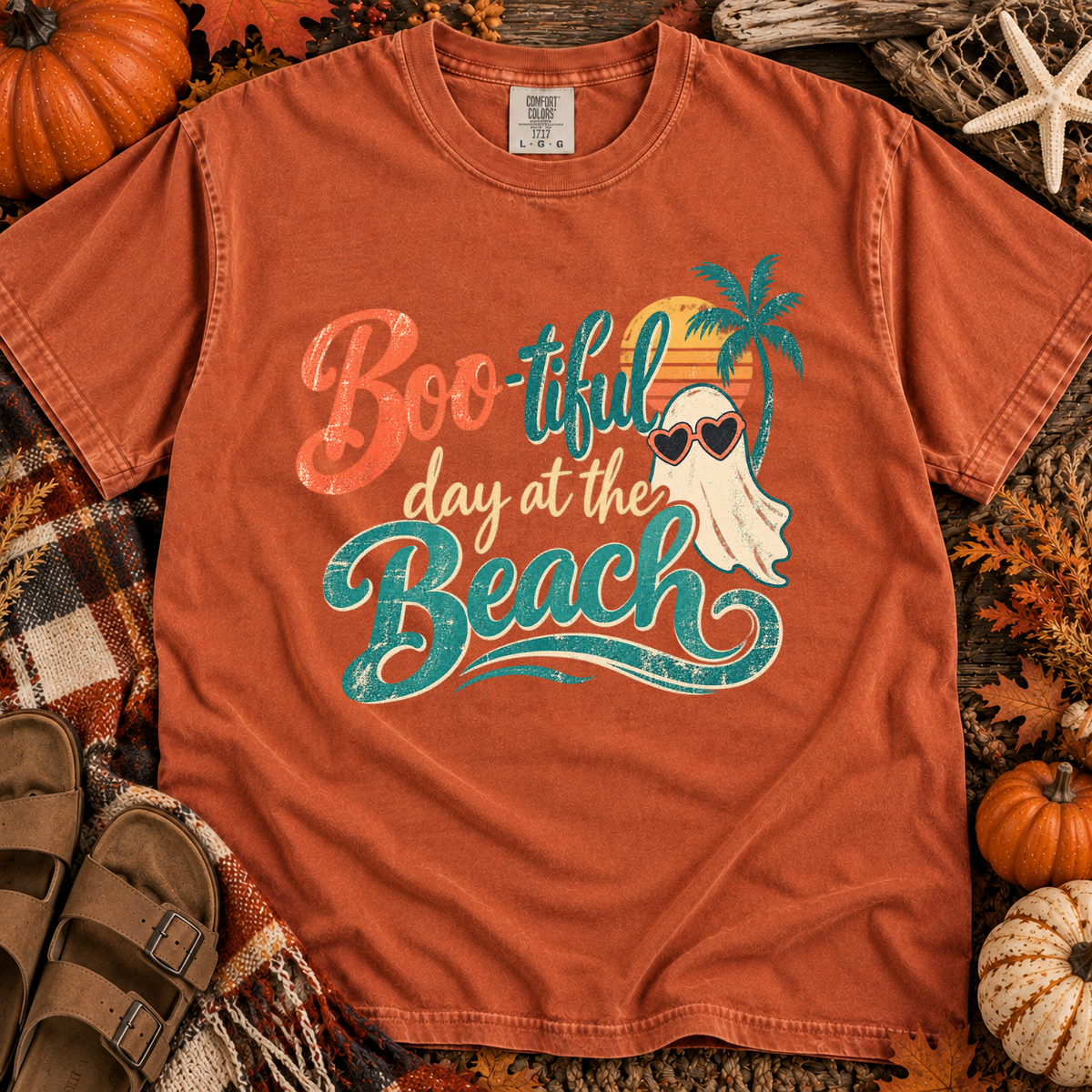 Boo-tiful Day at the Beach Fall T-Shirt