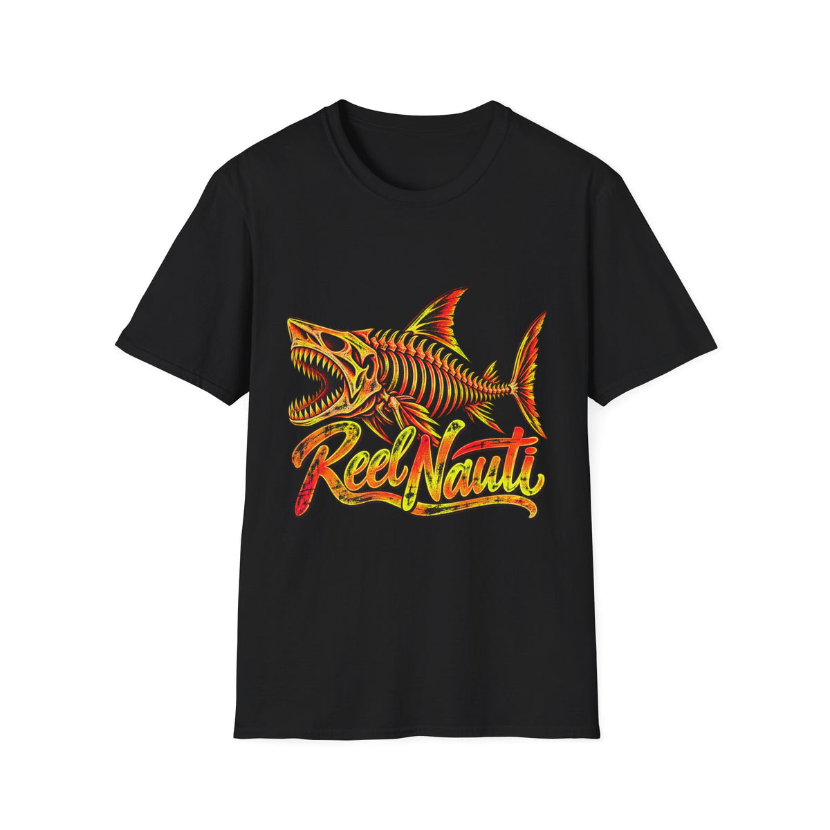 Reel Nauti Shark Red Offshore Retro T-Shirt