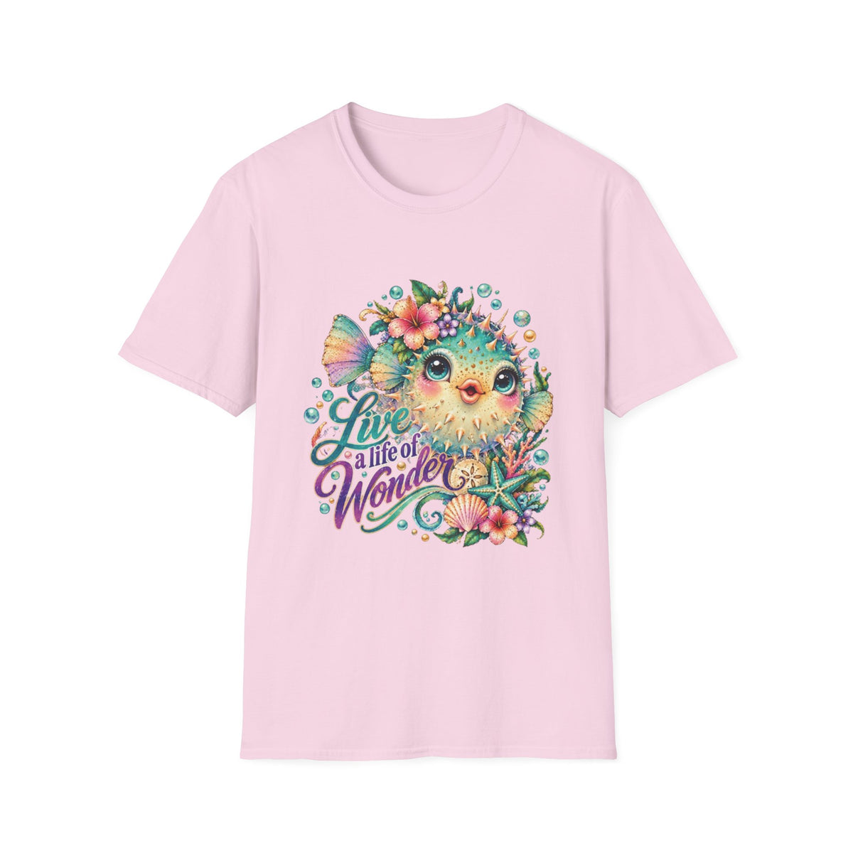 Live a Life of Wonder Reel Nauti Coastal Beach 
T-Shirt