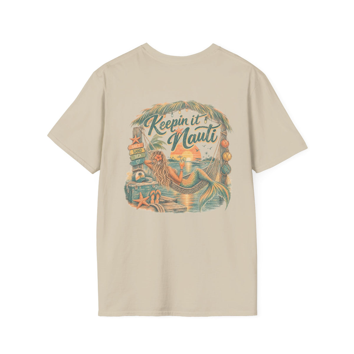 Keeping it Nauti Mermaid Coastal Beach Tee