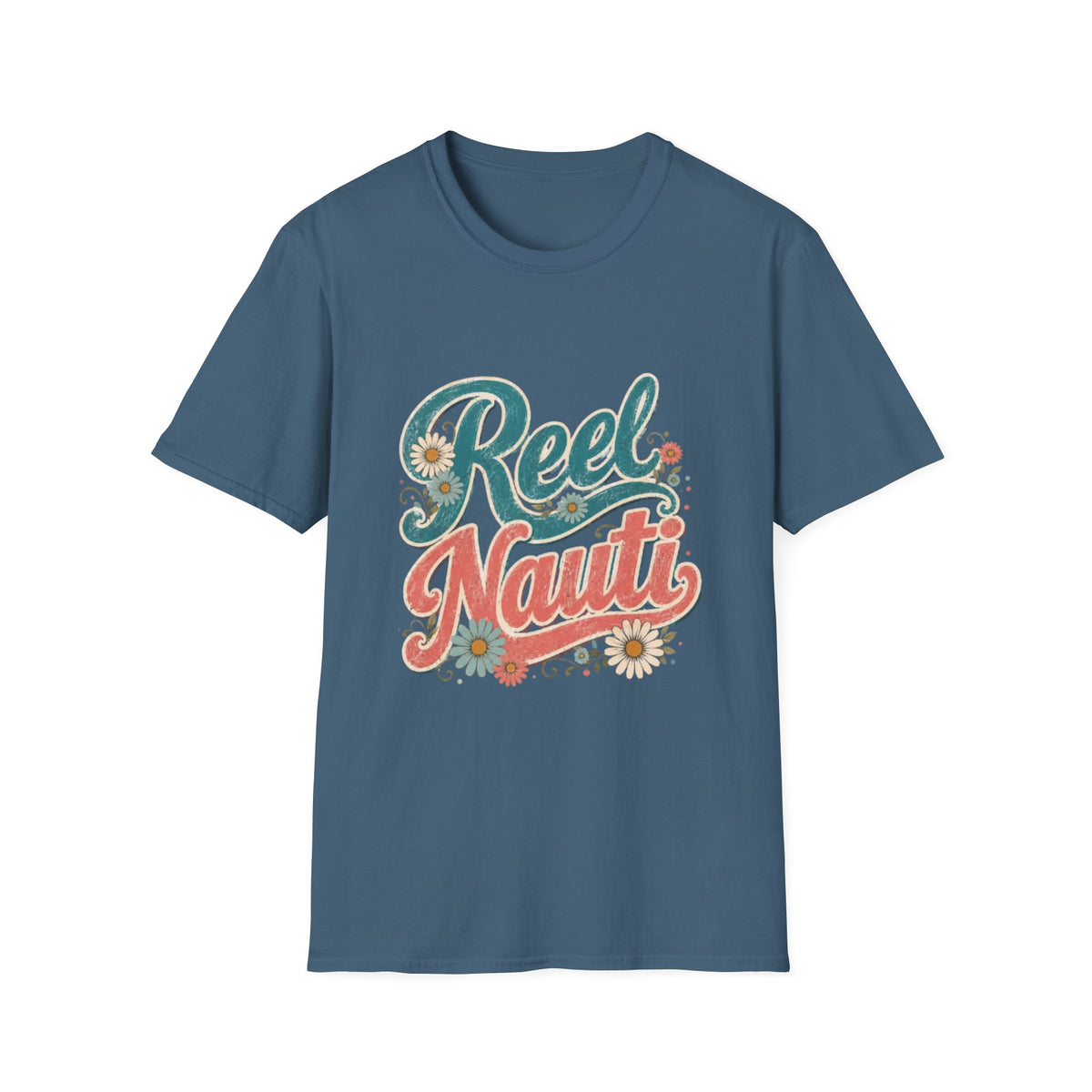 Reel Nauti Daisy Coastal Beach T-Shirt