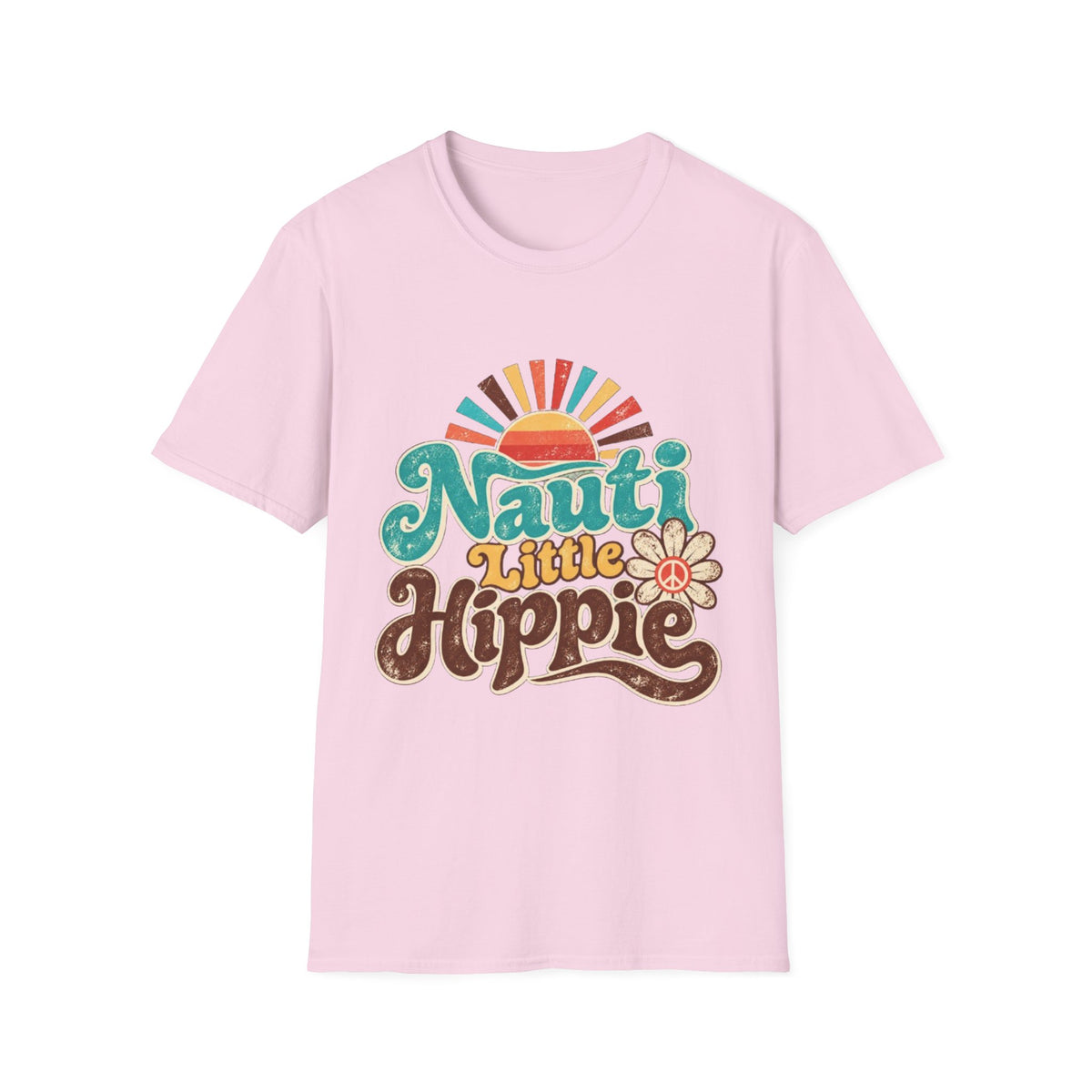 Nauti Little Hippie Retro Coastal Beach T-Shirt