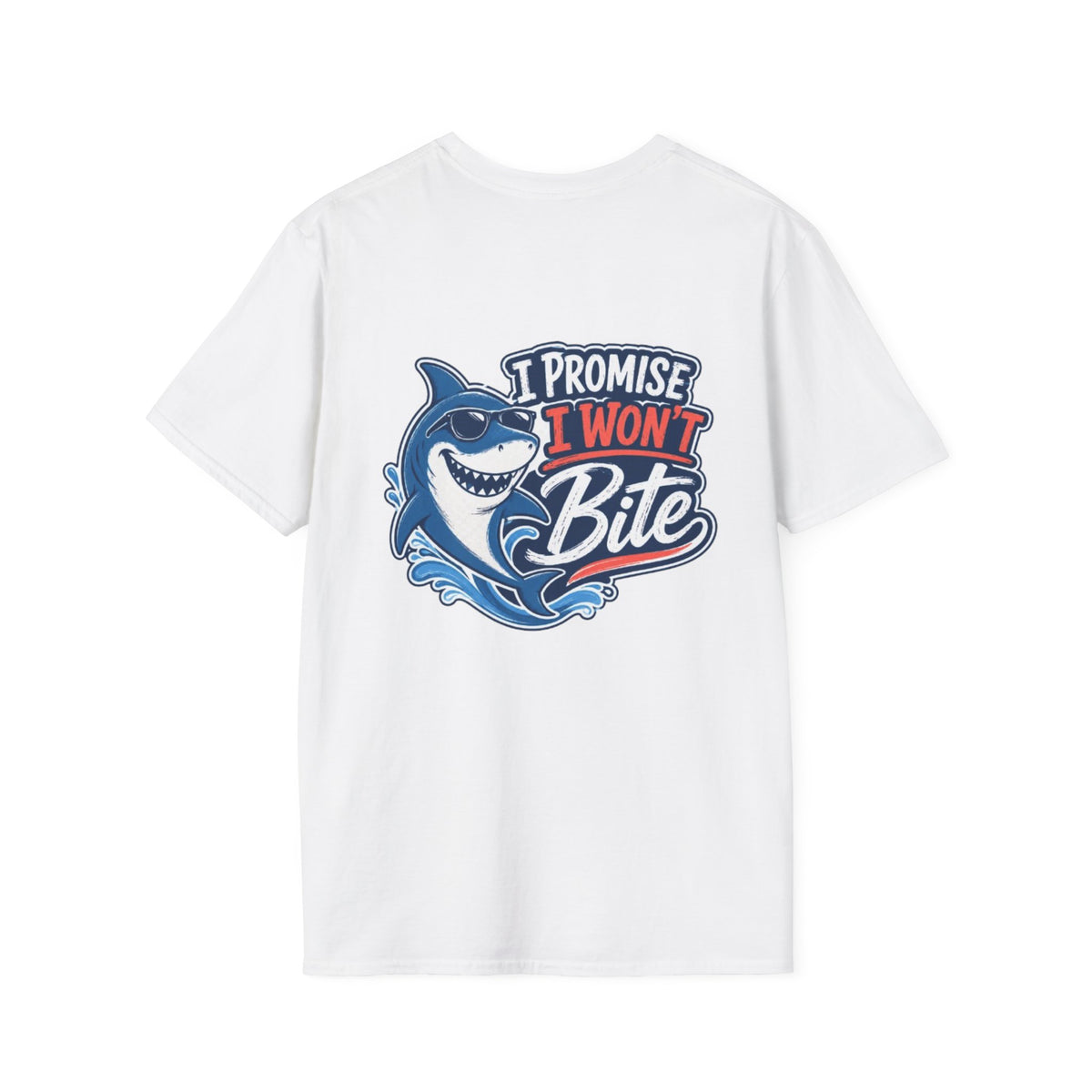 I Promise I Won’t  Bite Shark Reel Nauti Offshore Fishing Tee