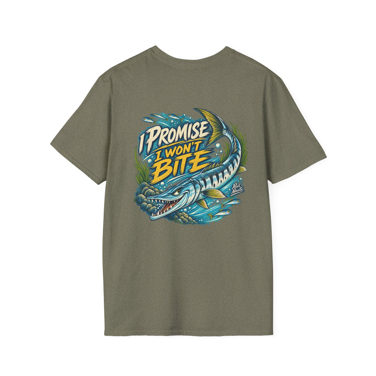 Reel Nauti Fishing T‑Shirt – Retro Nautical Humorous Angler Tee