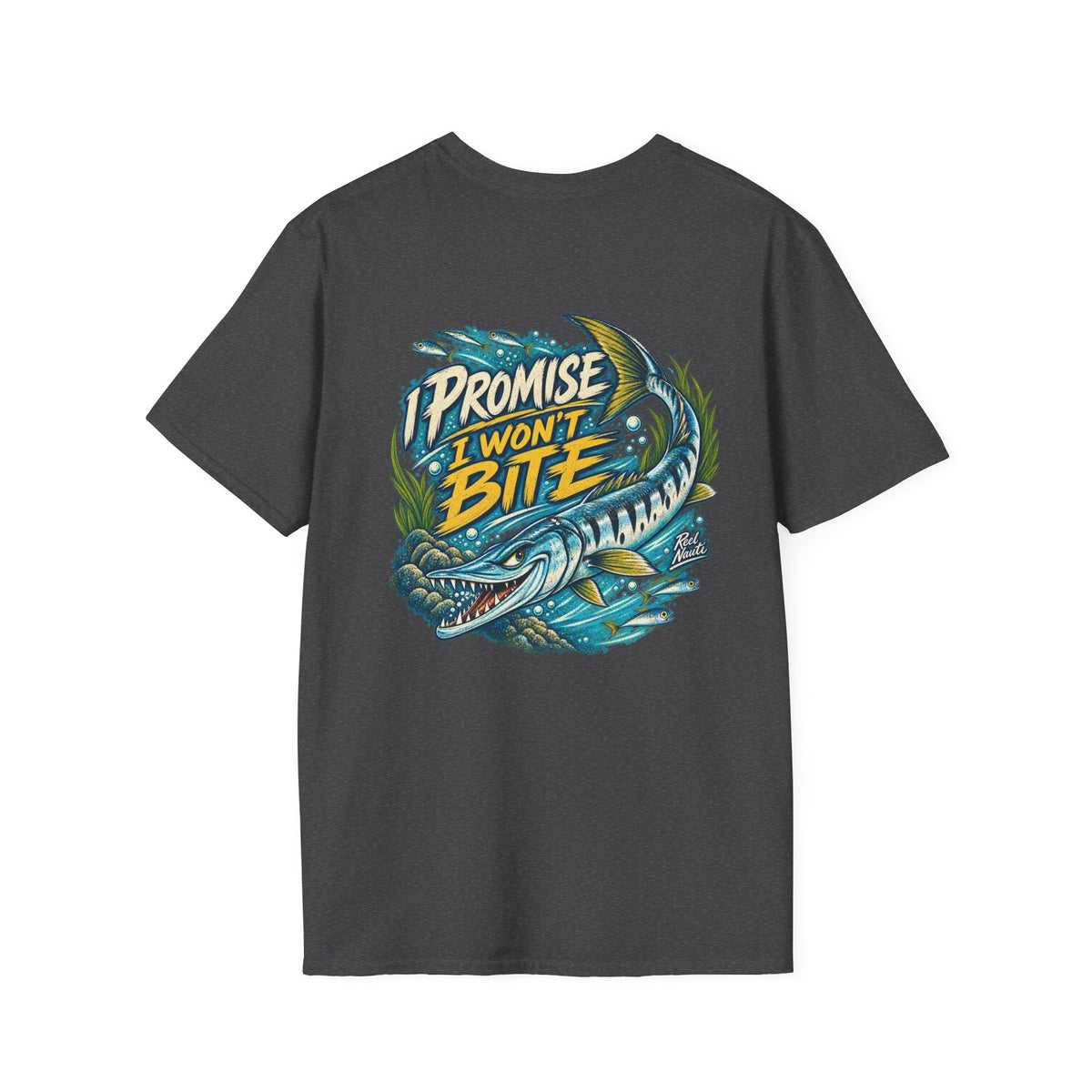 Reel Nauti Fishing T‑Shirt – Retro Nautical Humorous Angler Tee