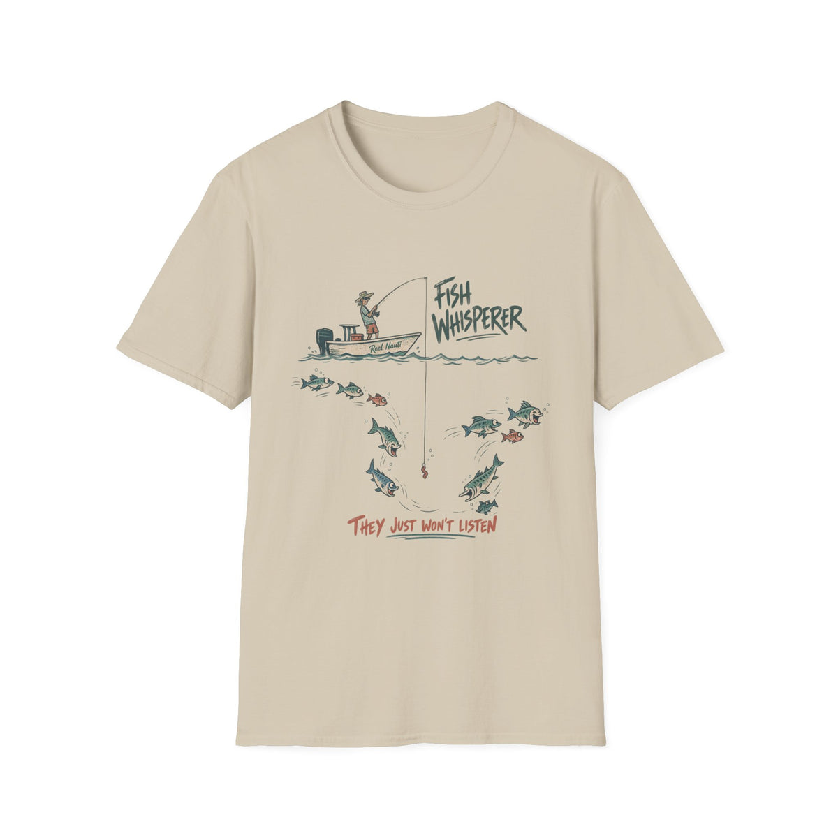 Reel Nauti Fish Whisperer Coastal T-Shirt