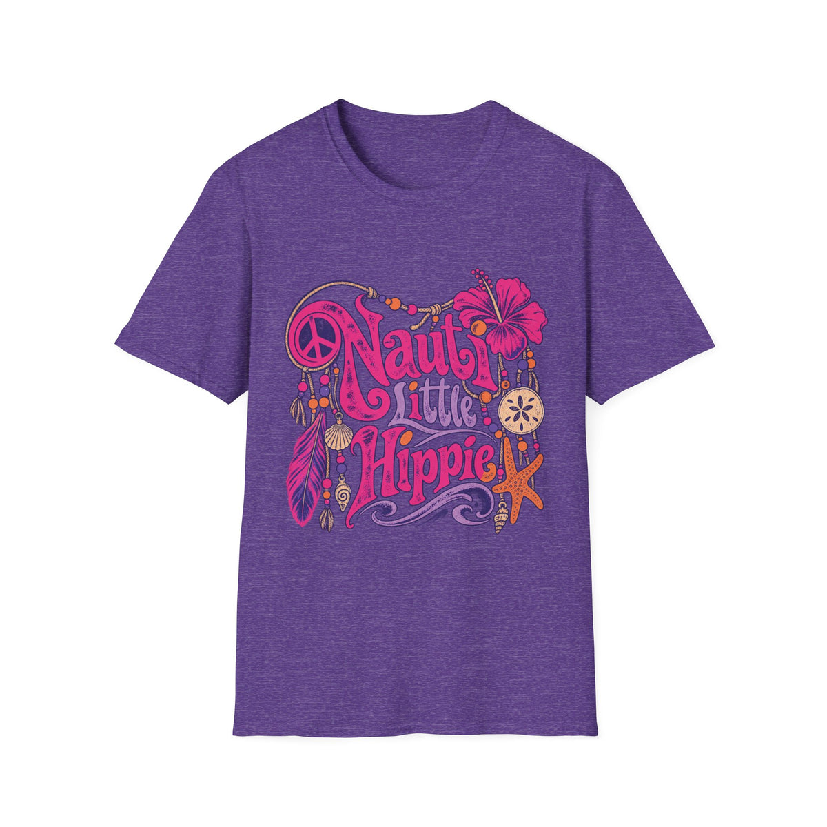 Nauti Little Hippie Retro Coastal Beach T-Shirt