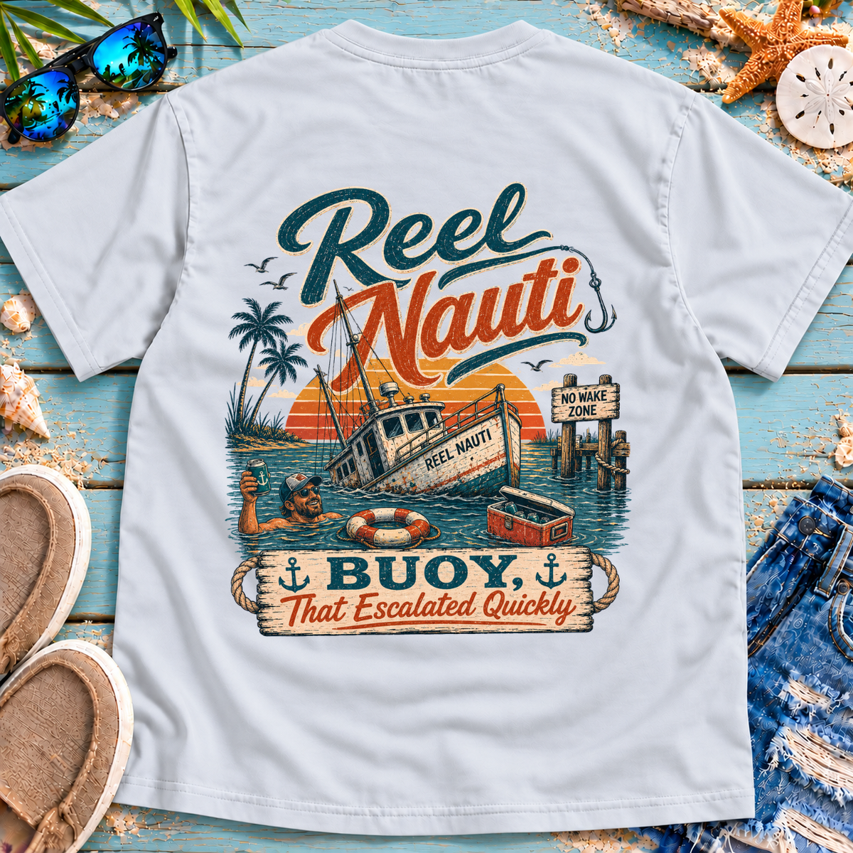 Buoy That Escalated Quickly Beach T-Shirt
