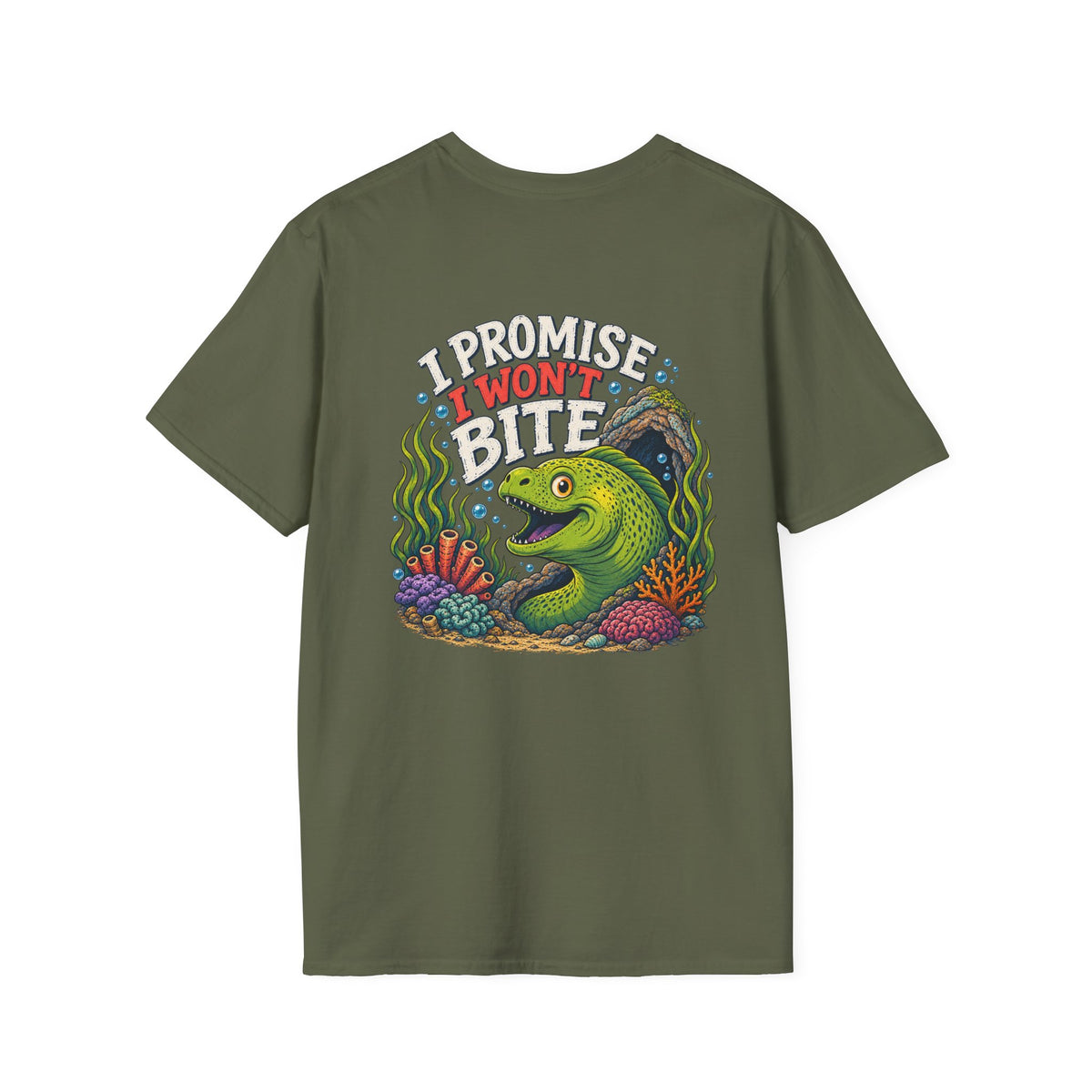Reel Nauti I Promise I WON'T Bite Moray Eel Tee