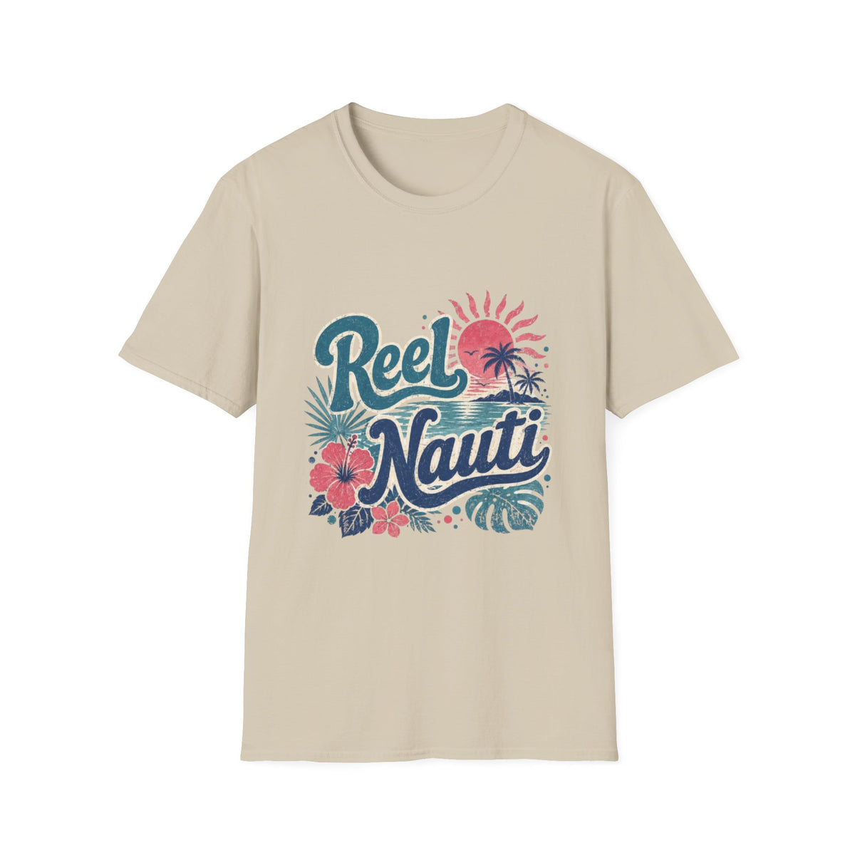 Reel Nauti Coastal Beach T-Shirt