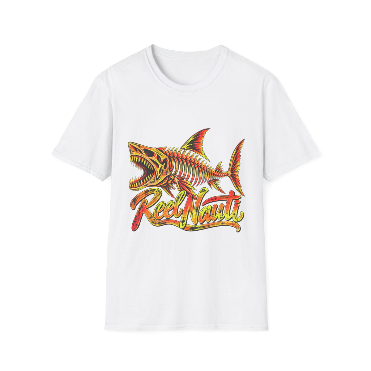 Reel Nauti Shark Red Offshore Retro T-Shirt
