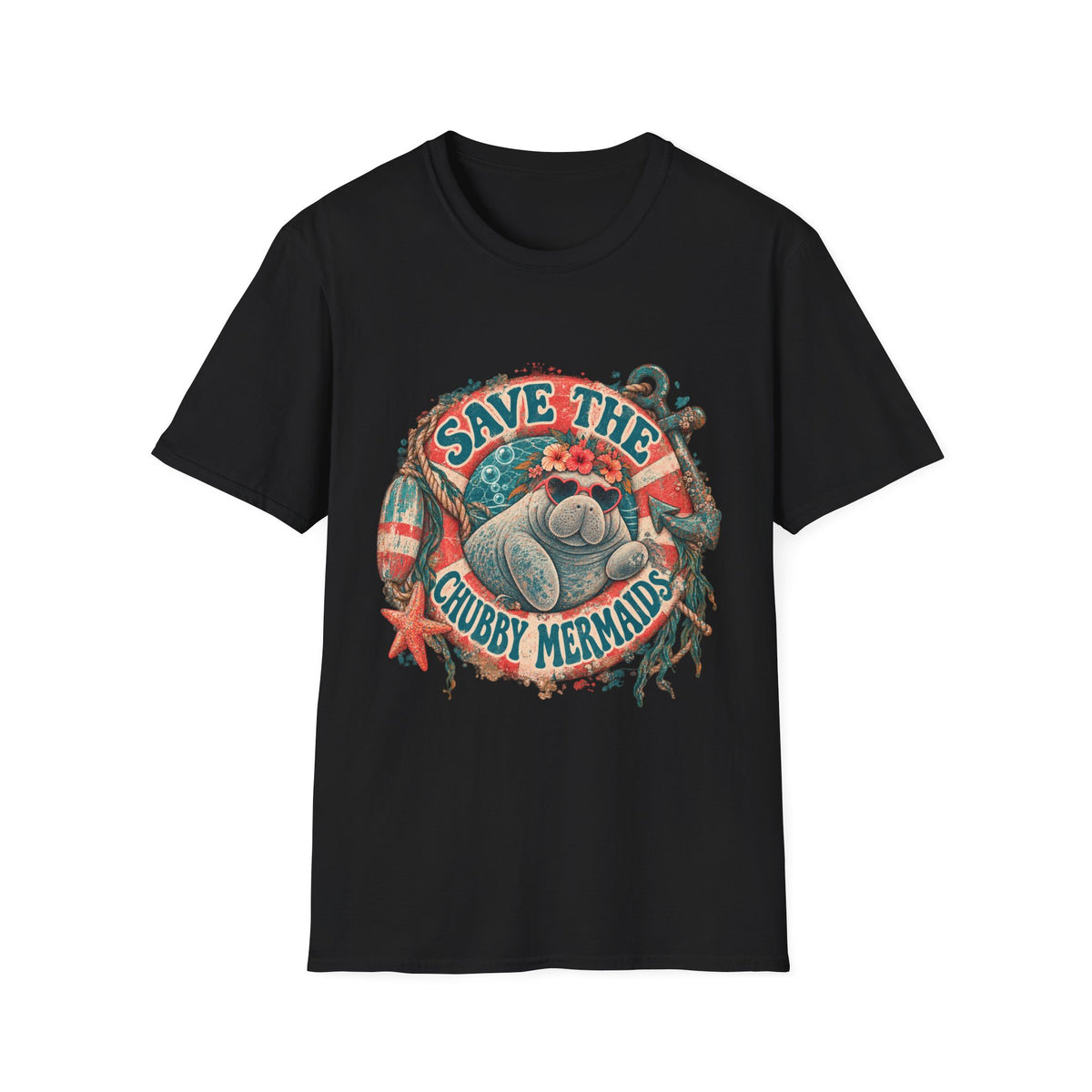 Save The Chubby Mermaids Short Sleeve T-Shirt