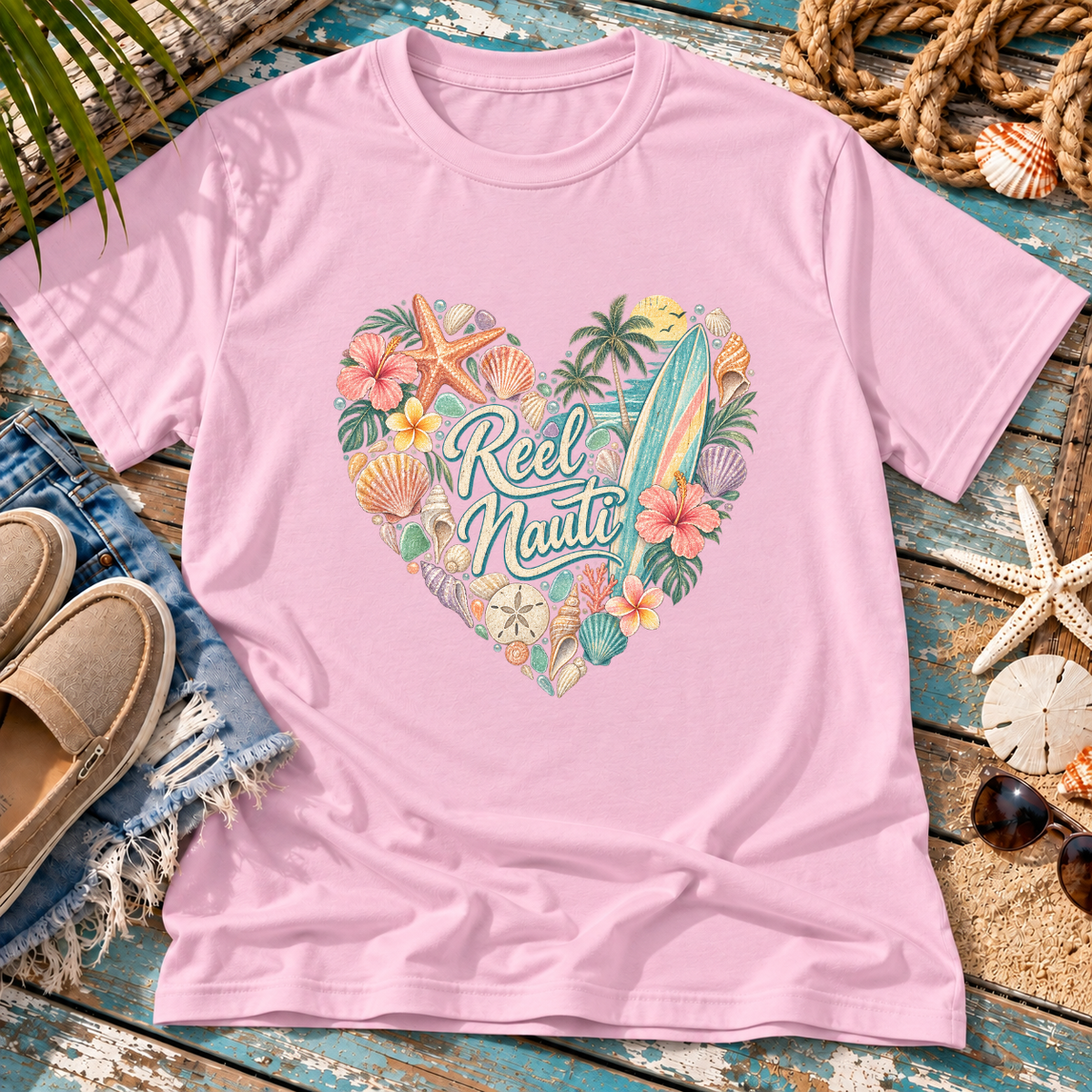 Reel Nauti Beach T-Shirt