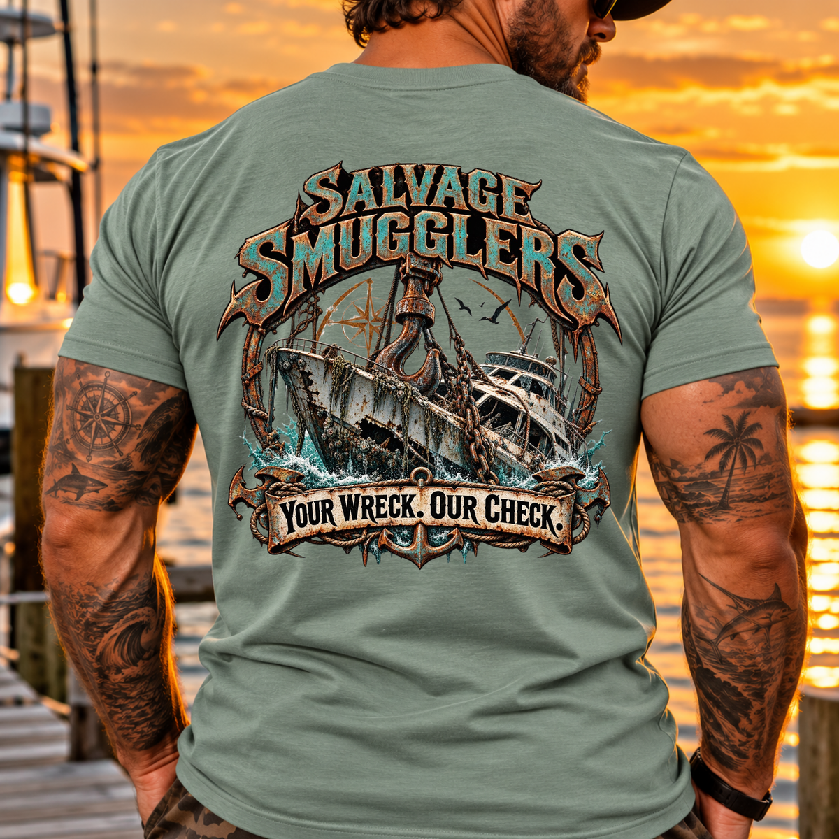 Salvage Smugglers Coastal Tee