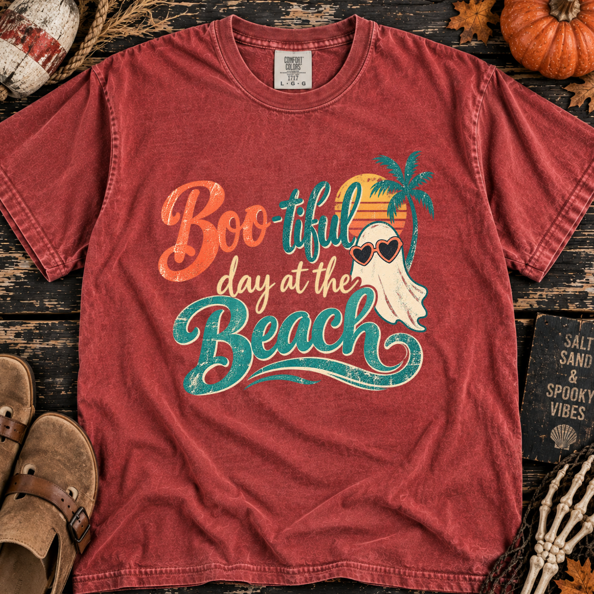Boo-tiful Day at the Beach Fall T-Shirt