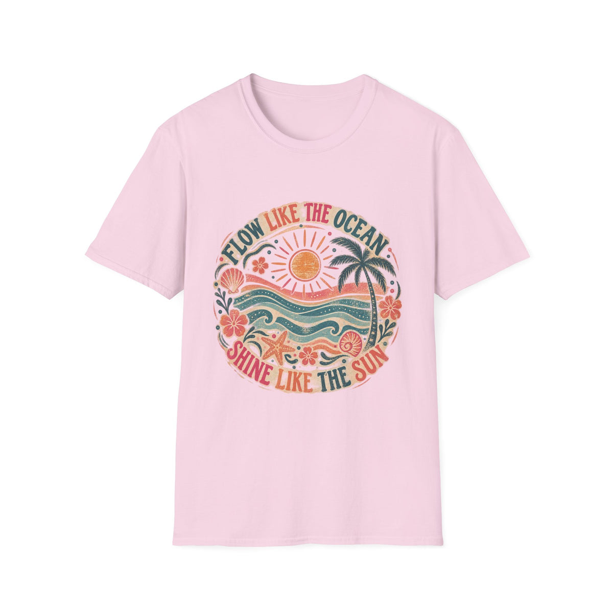 Flow Like The Ocean Short Sleeve T-Shirt