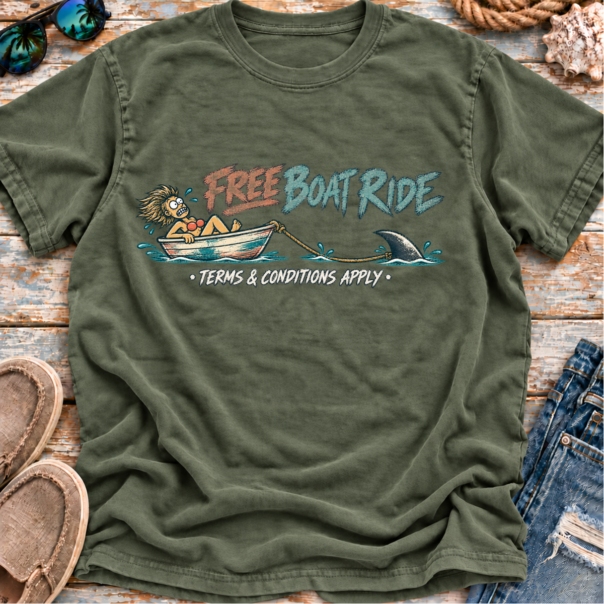 Chum Bucket List Funny Coastal T-Shirt