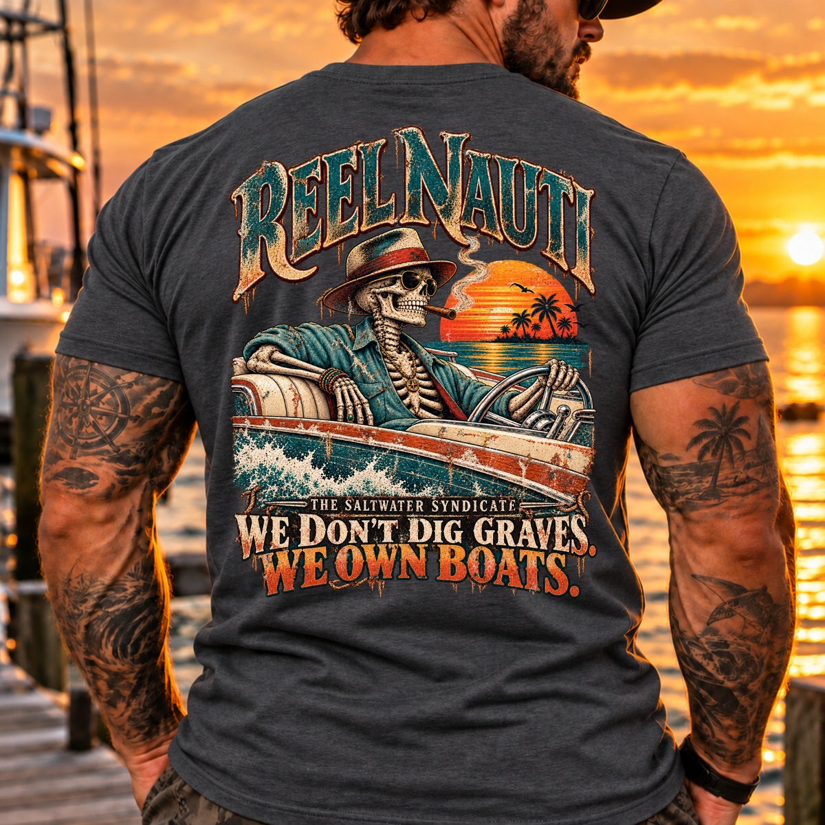 We Don’t Dig Graves We Have Boats Outlaw Tee