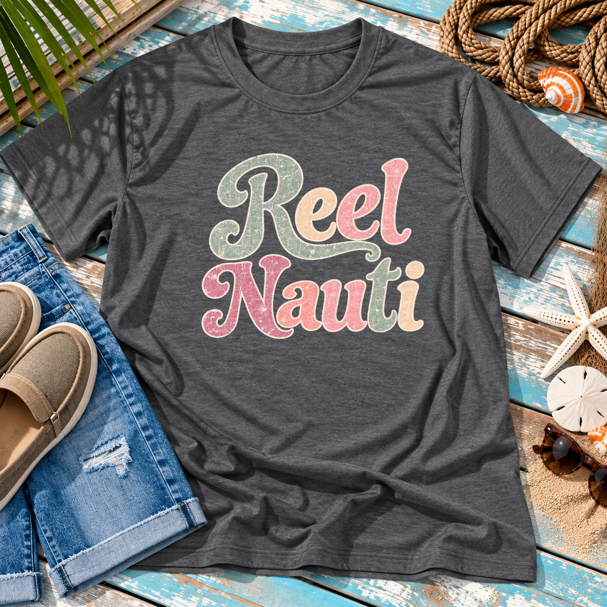 Reel Nauti Beach T-Shirt