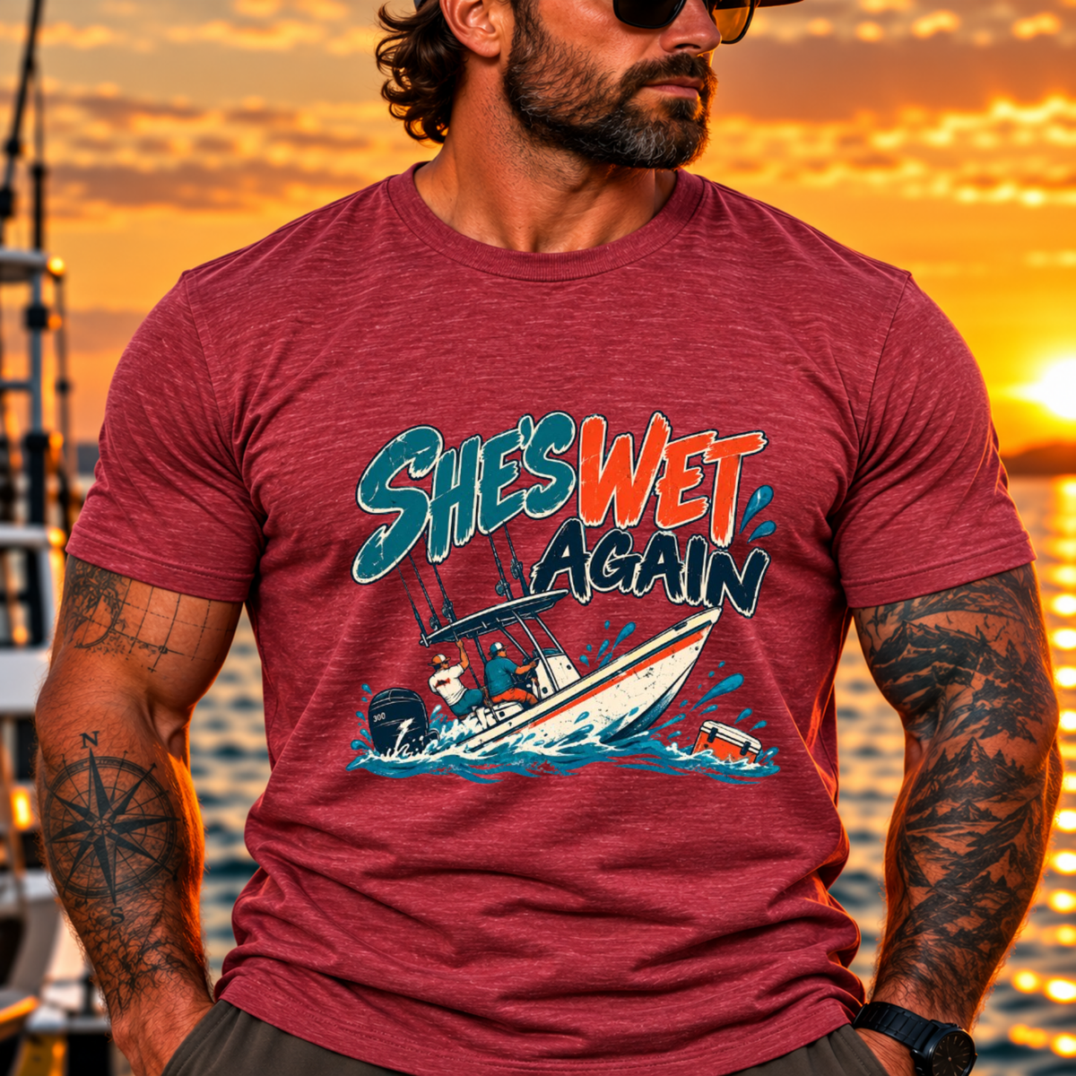 The Boat is Wet Coastal T-Shirt