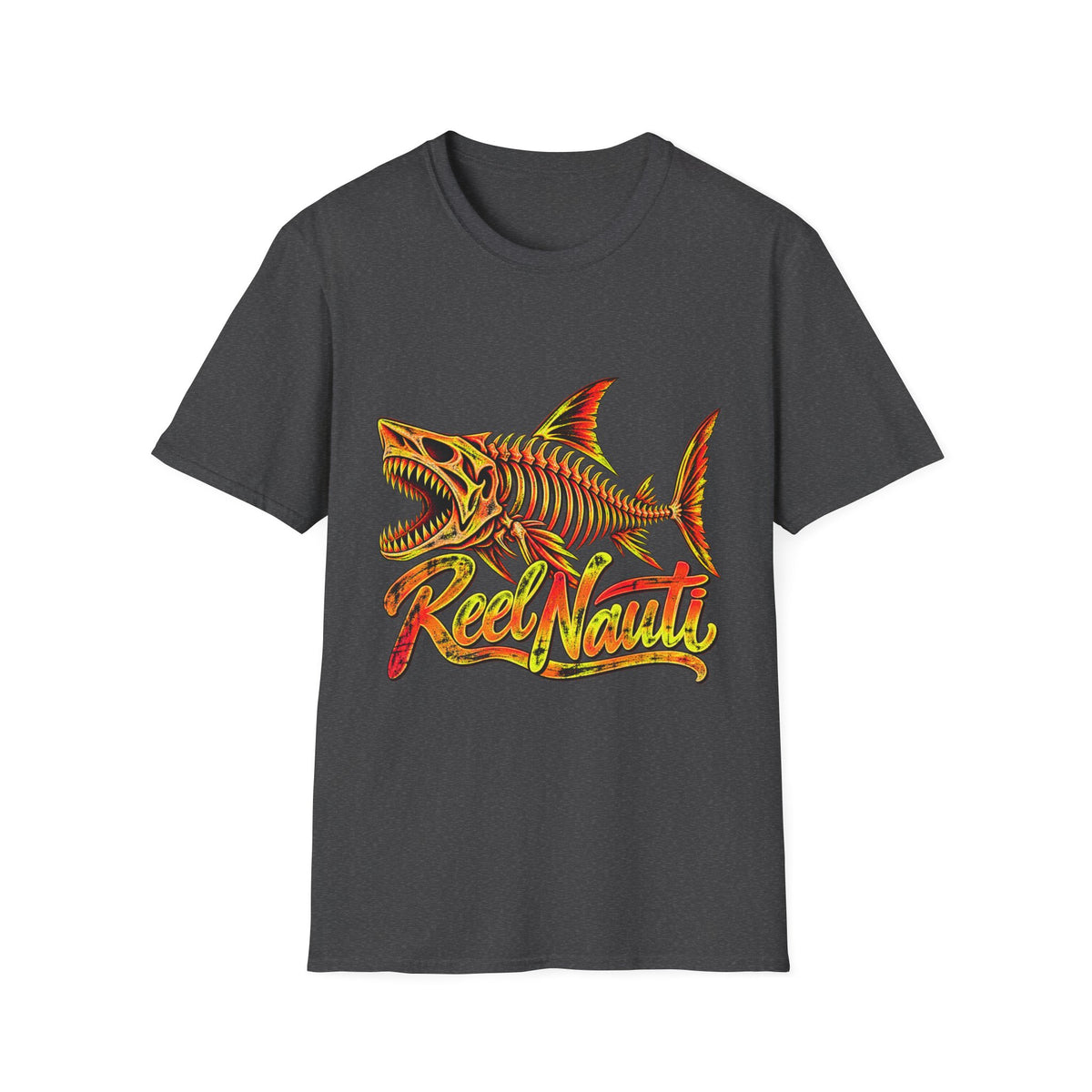 Reel Nauti Shark Red Offshore Retro T-Shirt