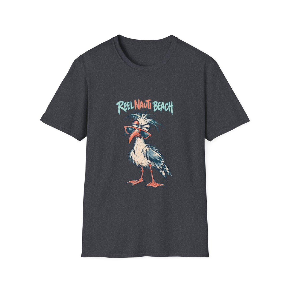 Reel Nauti Beach Seagull Coastal T-Shirt