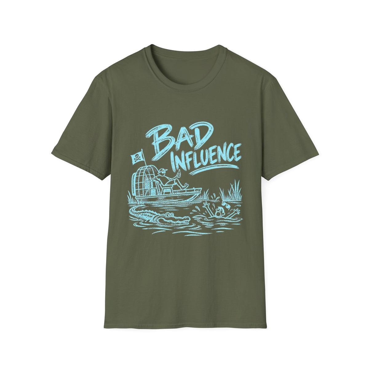 Bad Influence Fish Shirt Offshore Fishing T-Shirt