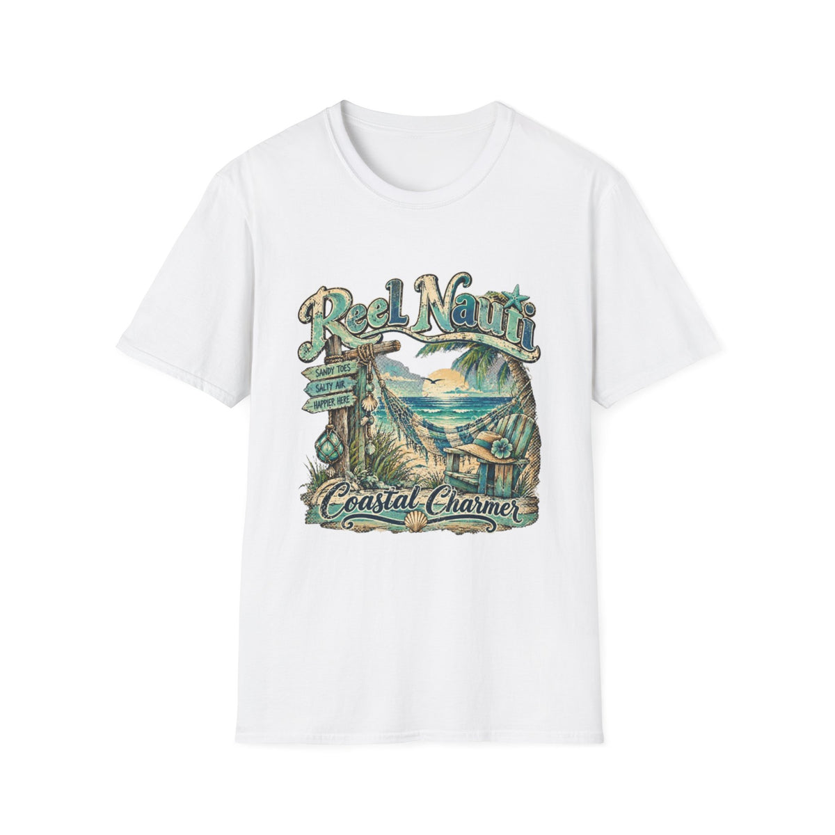 Reel Nauti Coastal Charmer Beach T-Shirt