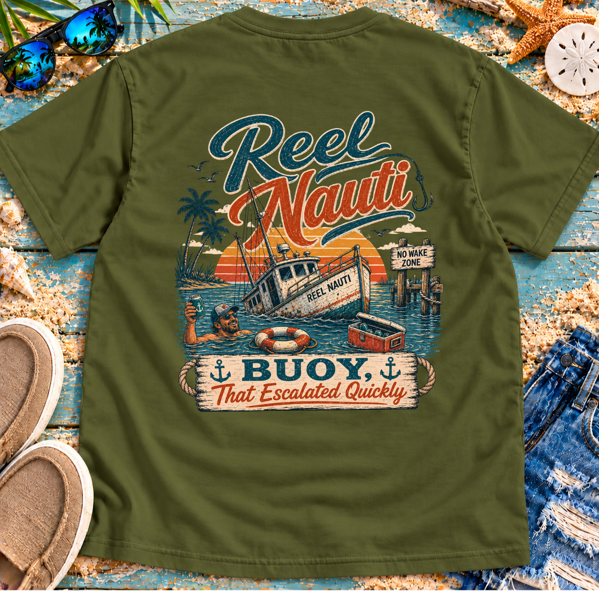 Buoy That Escalated Quickly Beach T-Shirt