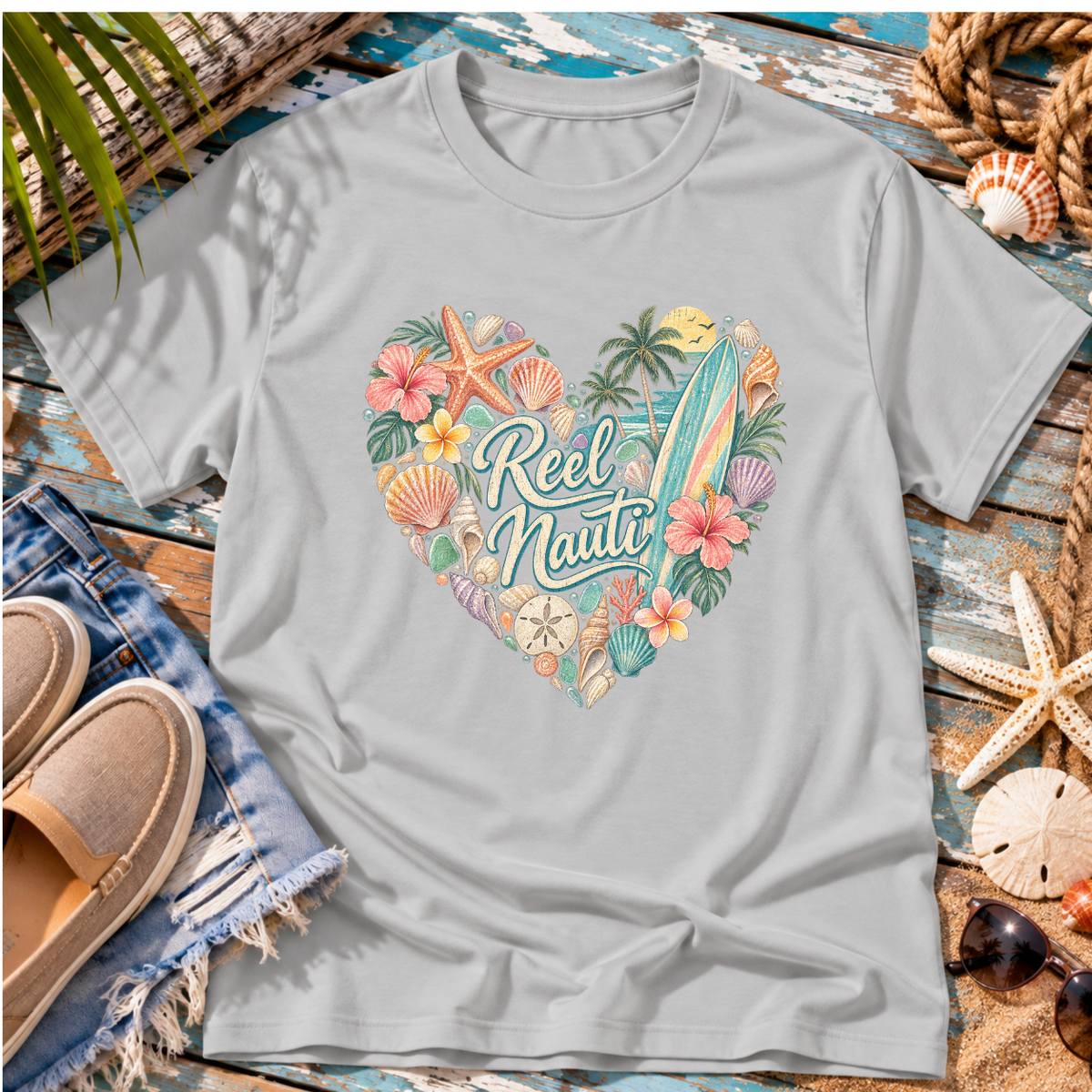 Reel Nauti Beach T-Shirt