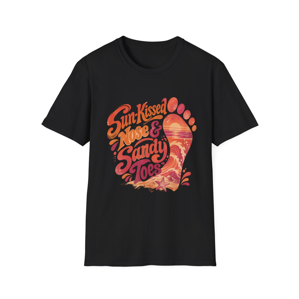 Peace Love & Fish Tales Coastal Beach T-Shirt