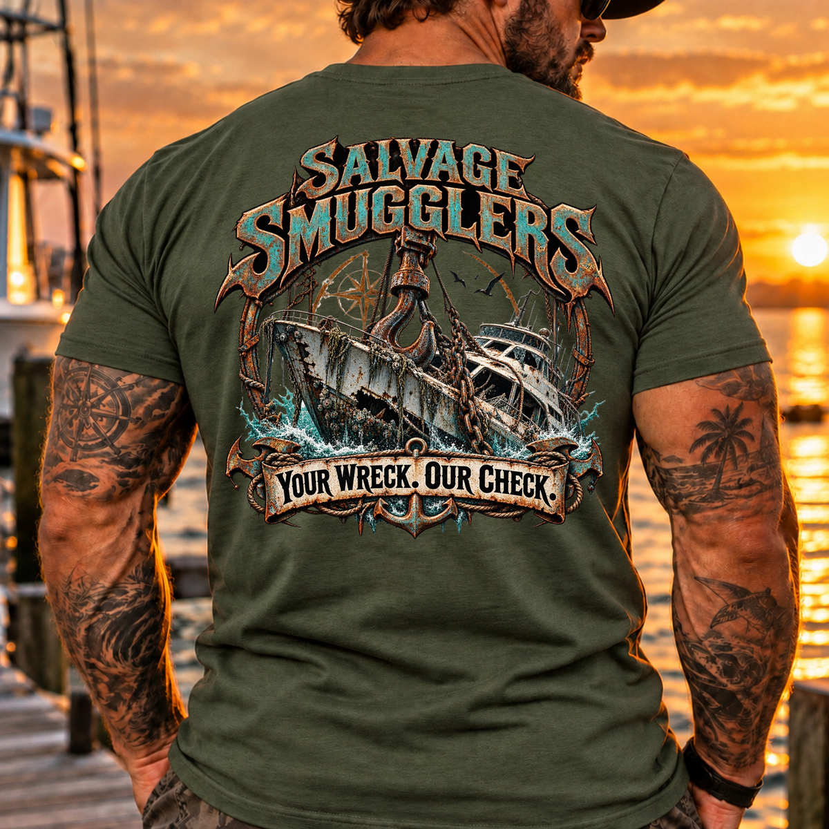 Salvage Smugglers Coastal Tee