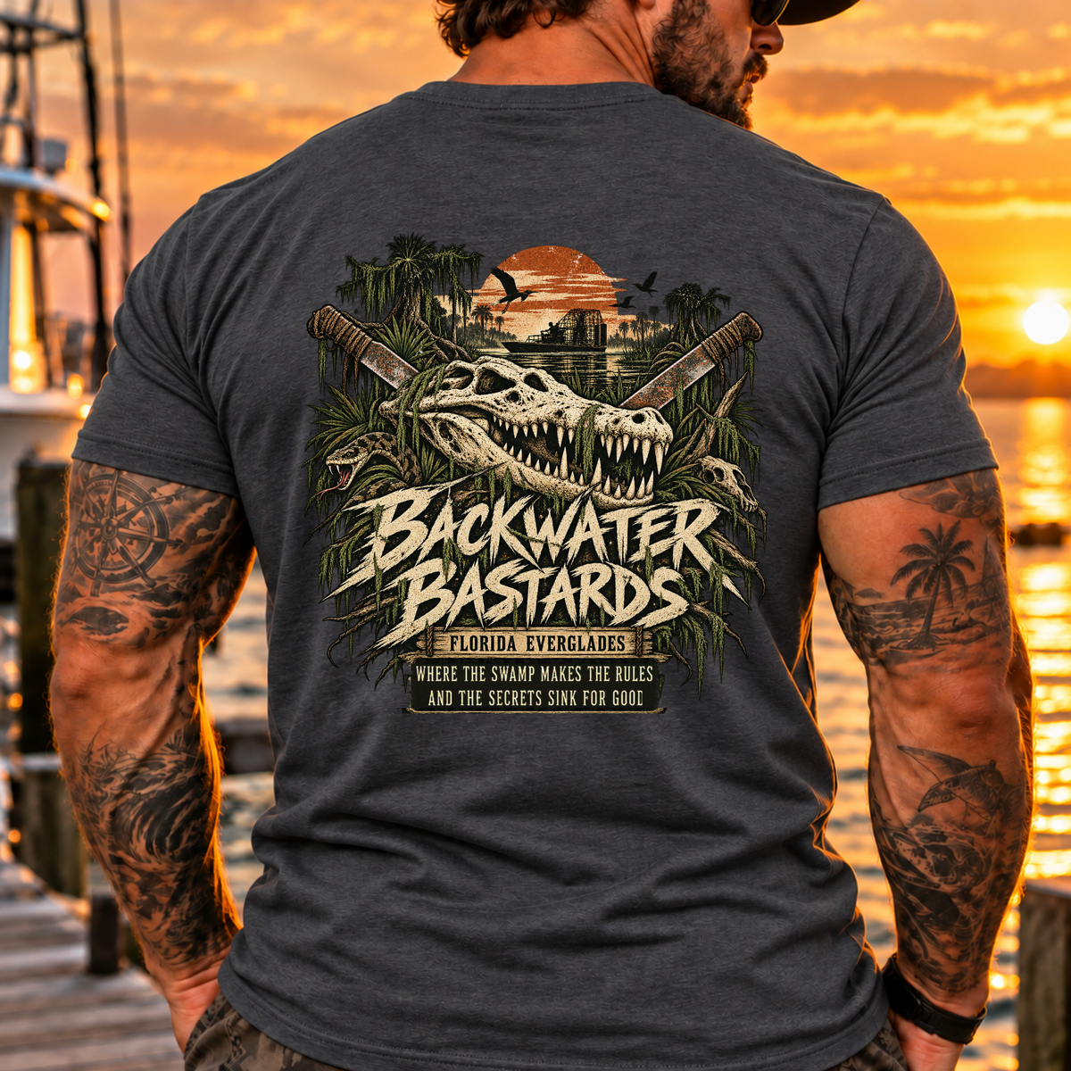 Backwater Bastards Florida Everglades Tee