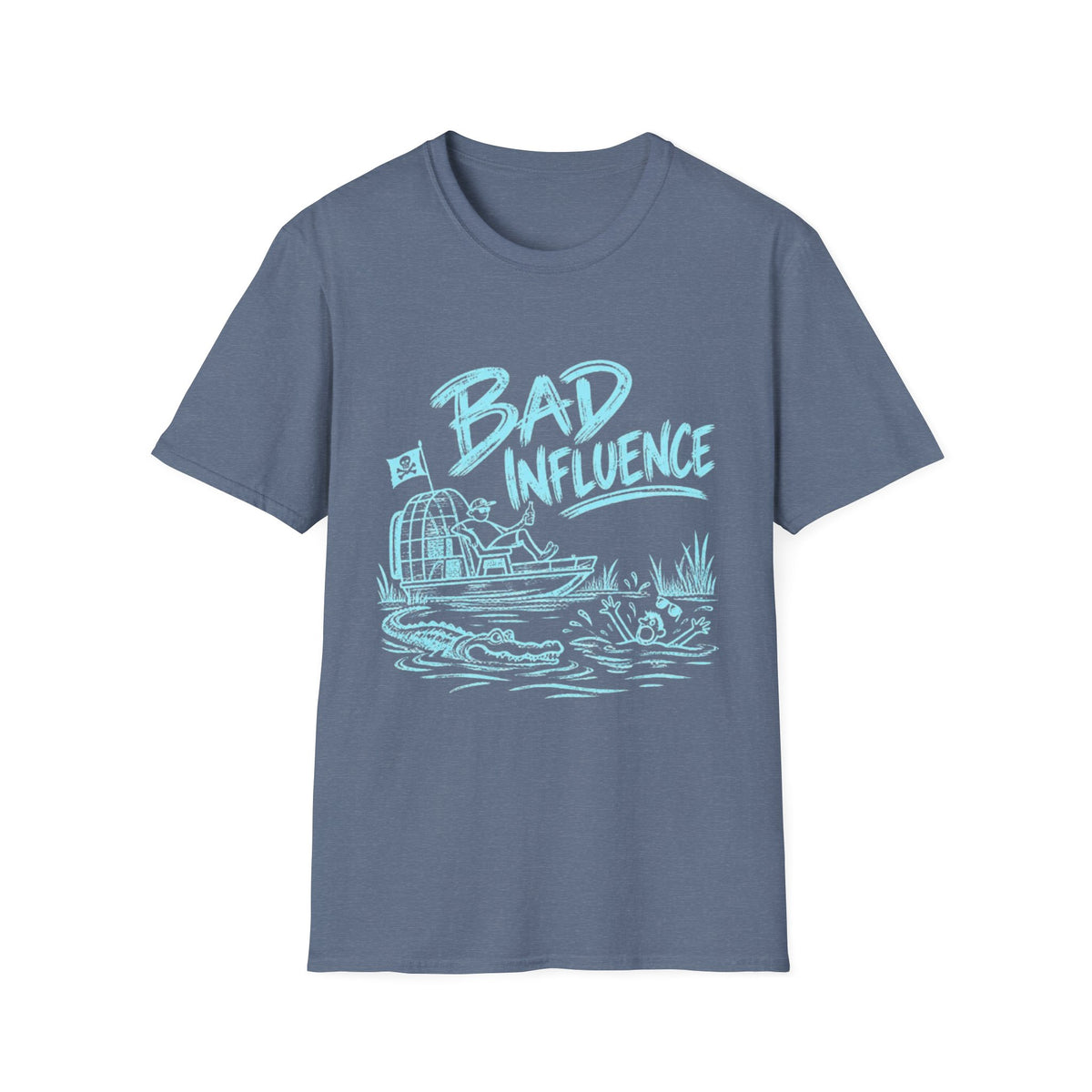 Bad Influence Fish Shirt Offshore Fishing T-Shirt