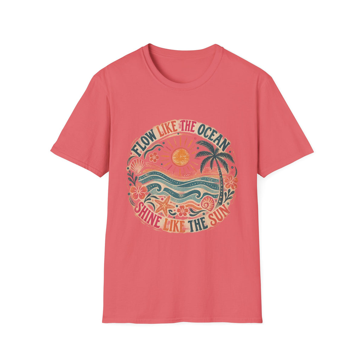 Flow Like The Ocean Short Sleeve T-Shirt