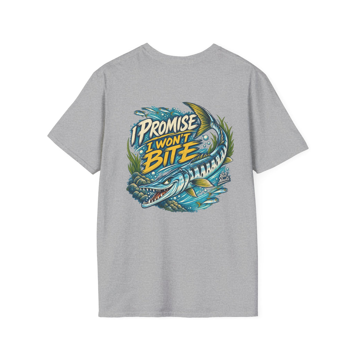 Reel Nauti Fishing T‑Shirt – Retro Nautical Humorous Angler Tee