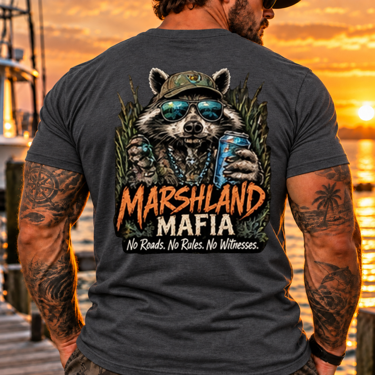 Marshland Mafia Raccoon Tee