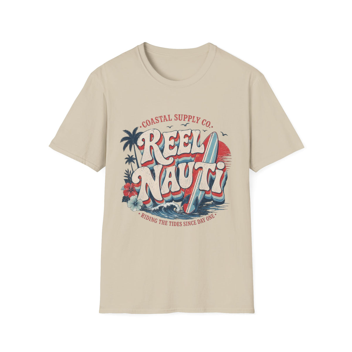 Reel Nauti Retro Surf Coastal T-Shirt