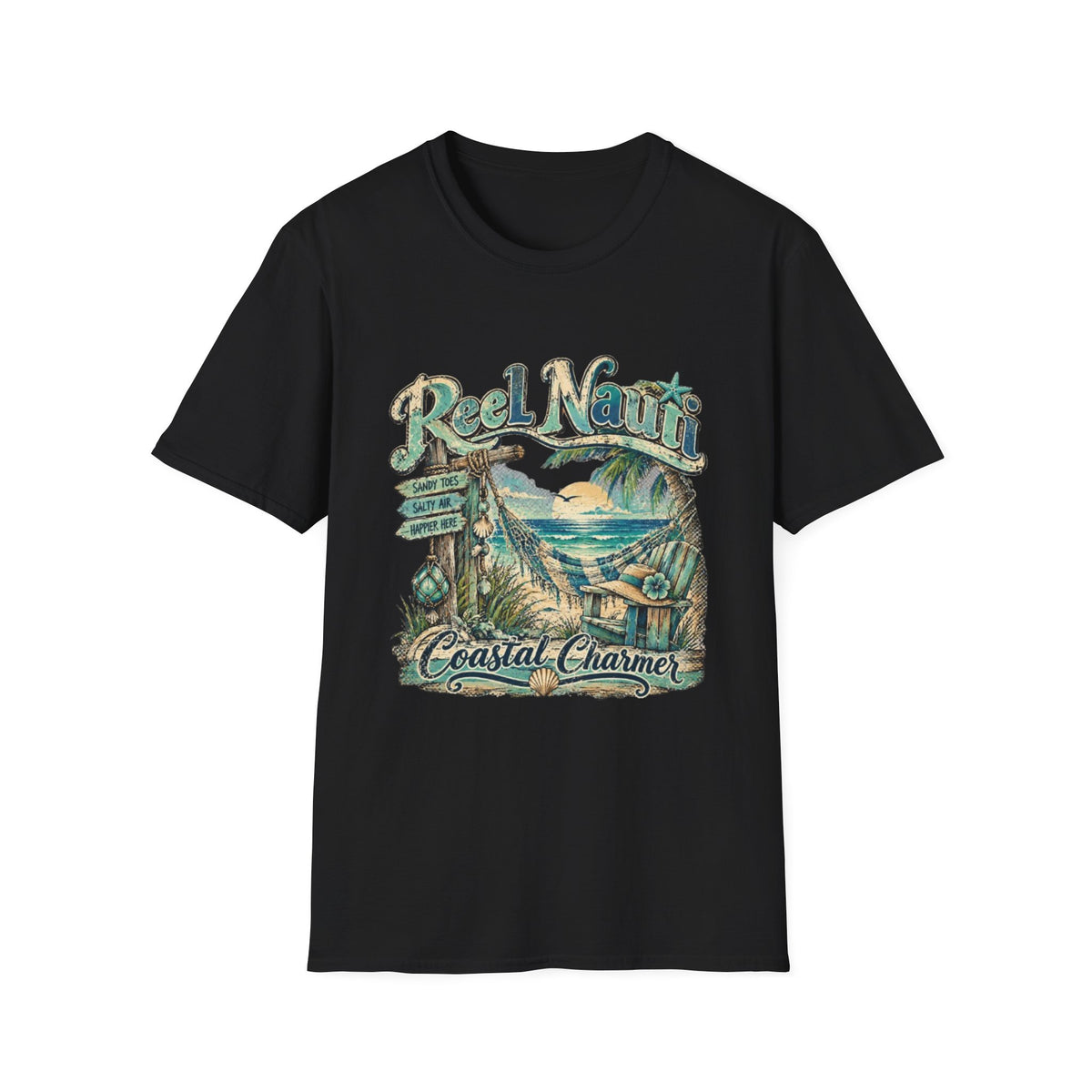 Reel Nauti Coastal Charmer Beach T-Shirt