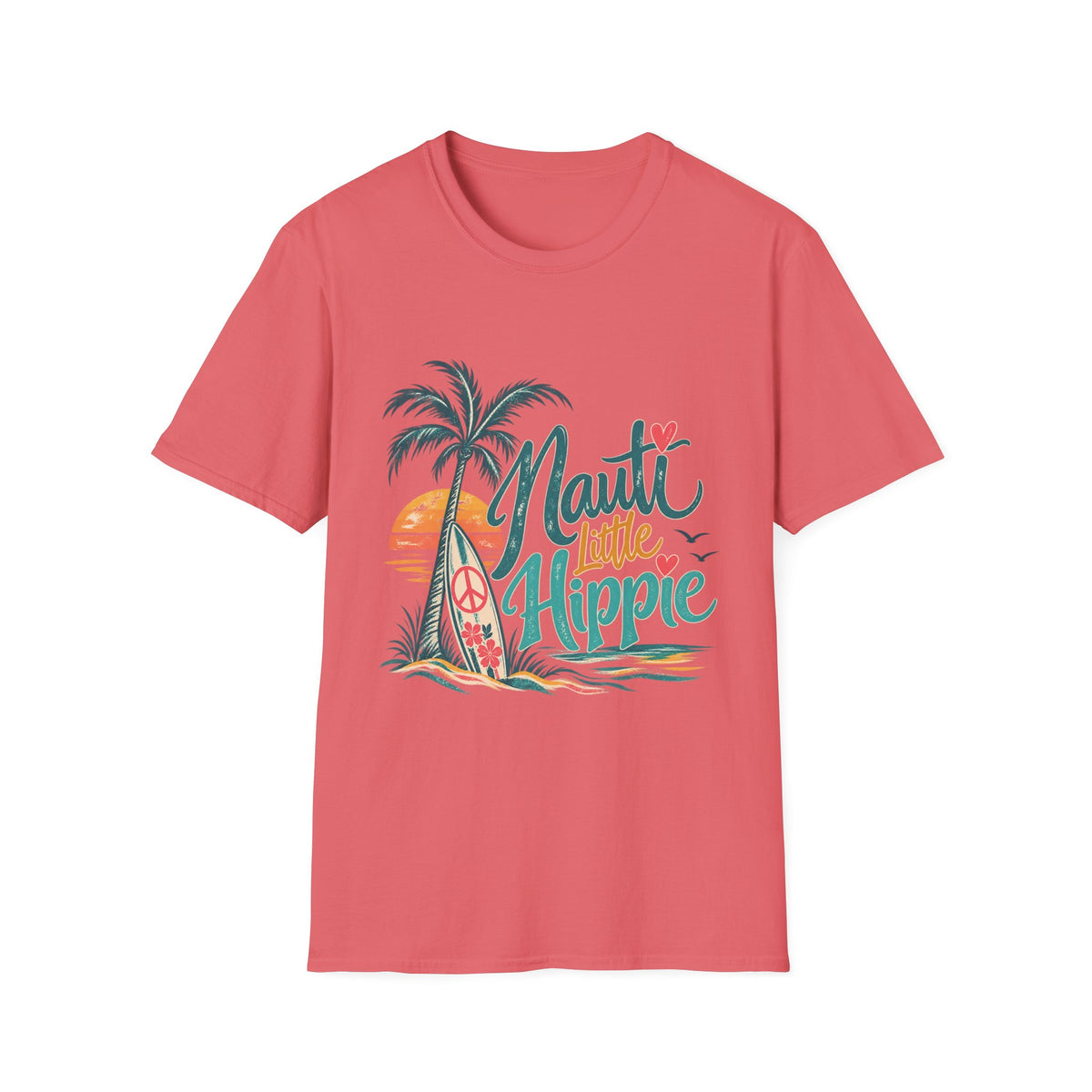Nauti Little Hippie Retro Coastal Beach T-Shirt