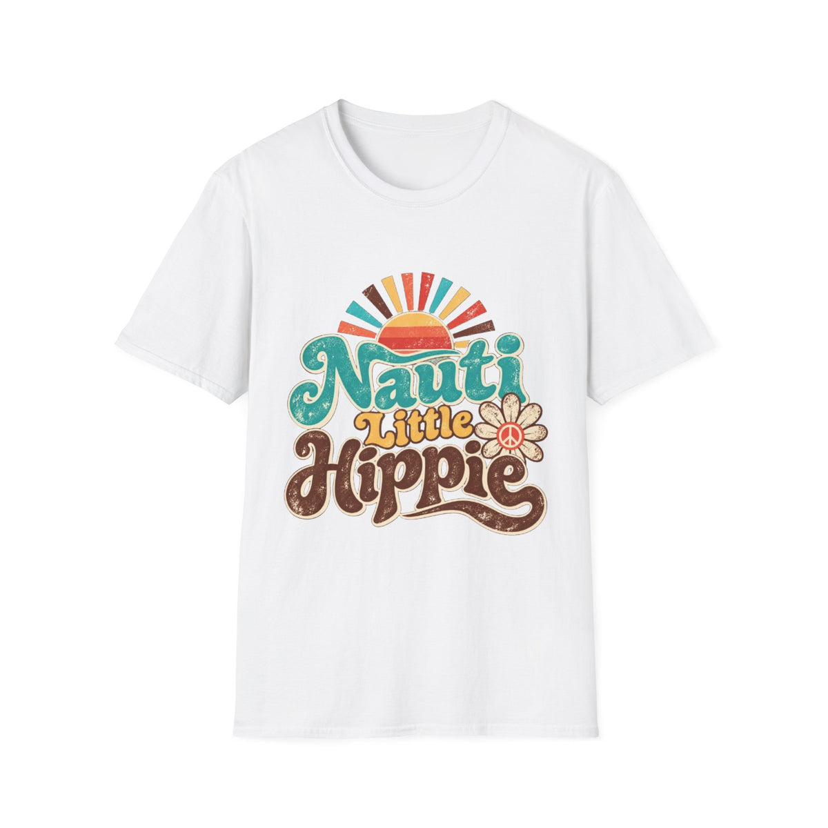 Nauti Little Hippie Retro Coastal Beach T-Shirt