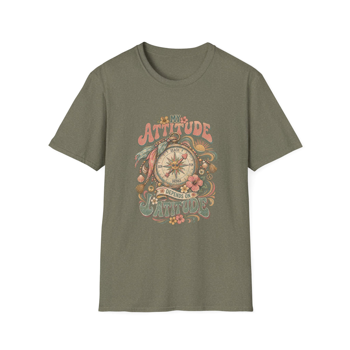 My Attitude Depends on Latitude Coastal T-Shirt
