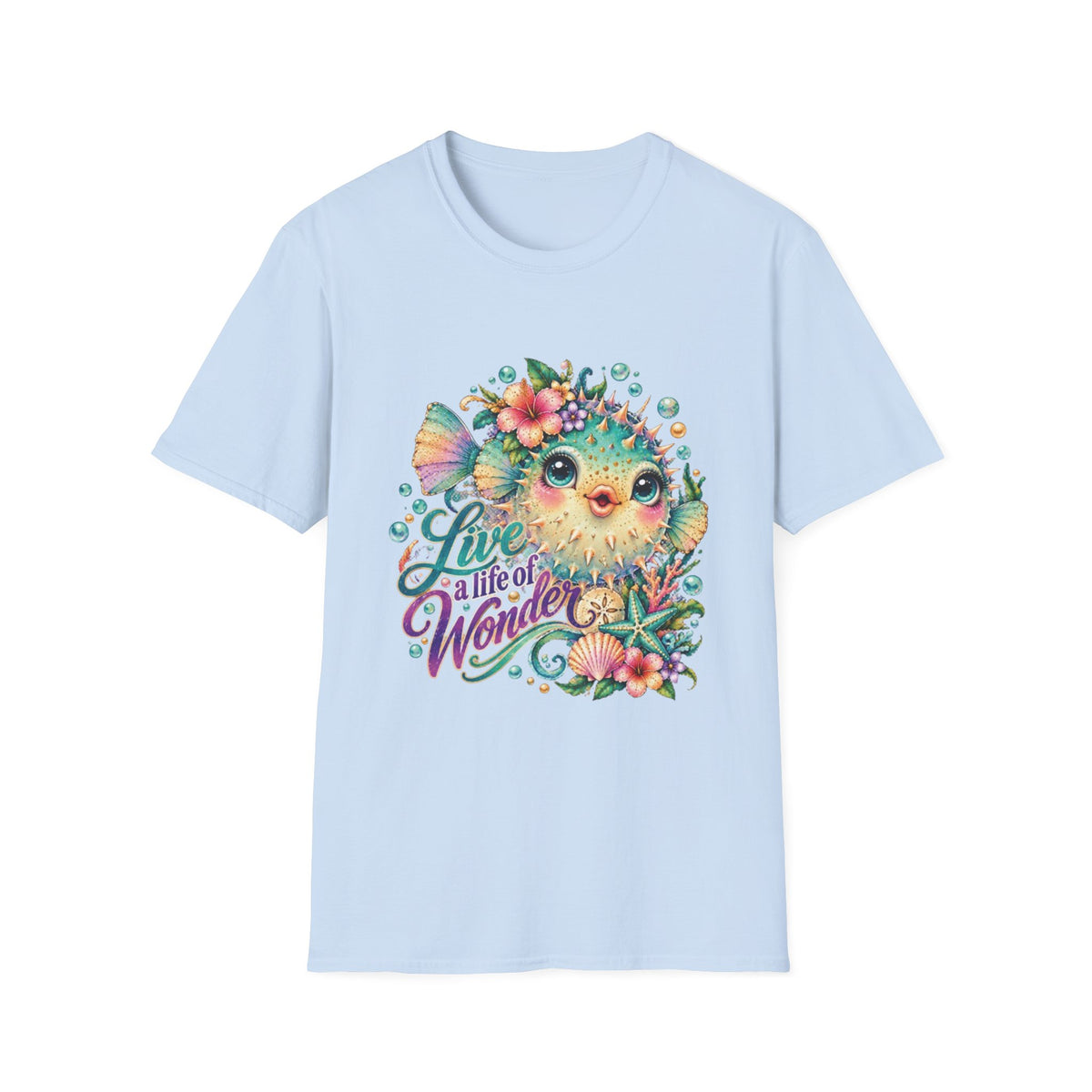 Live a Life of Wonder Reel Nauti Coastal Beach 
T-Shirt
