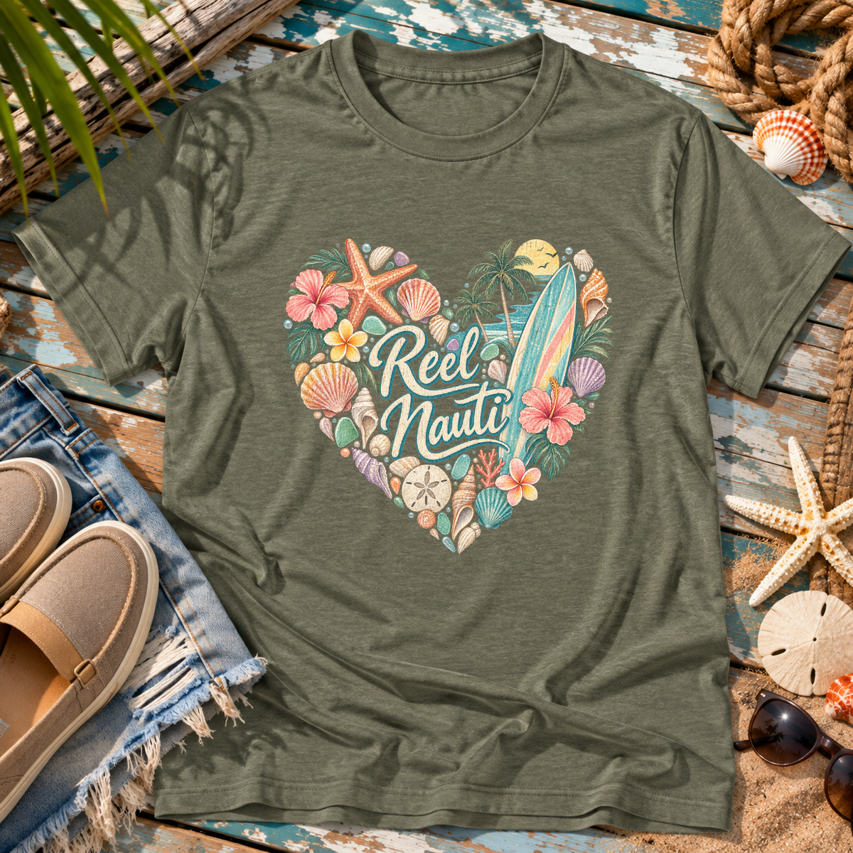 Reel Nauti Beach T-Shirt