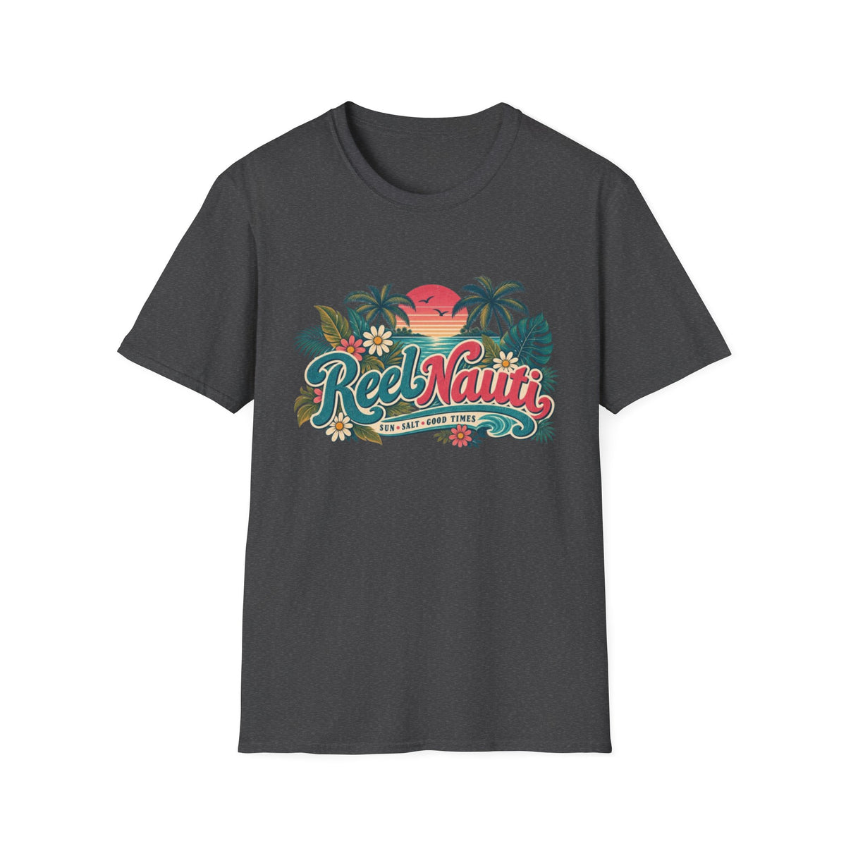 Reel Nauti Coastal Beach T-Shirt