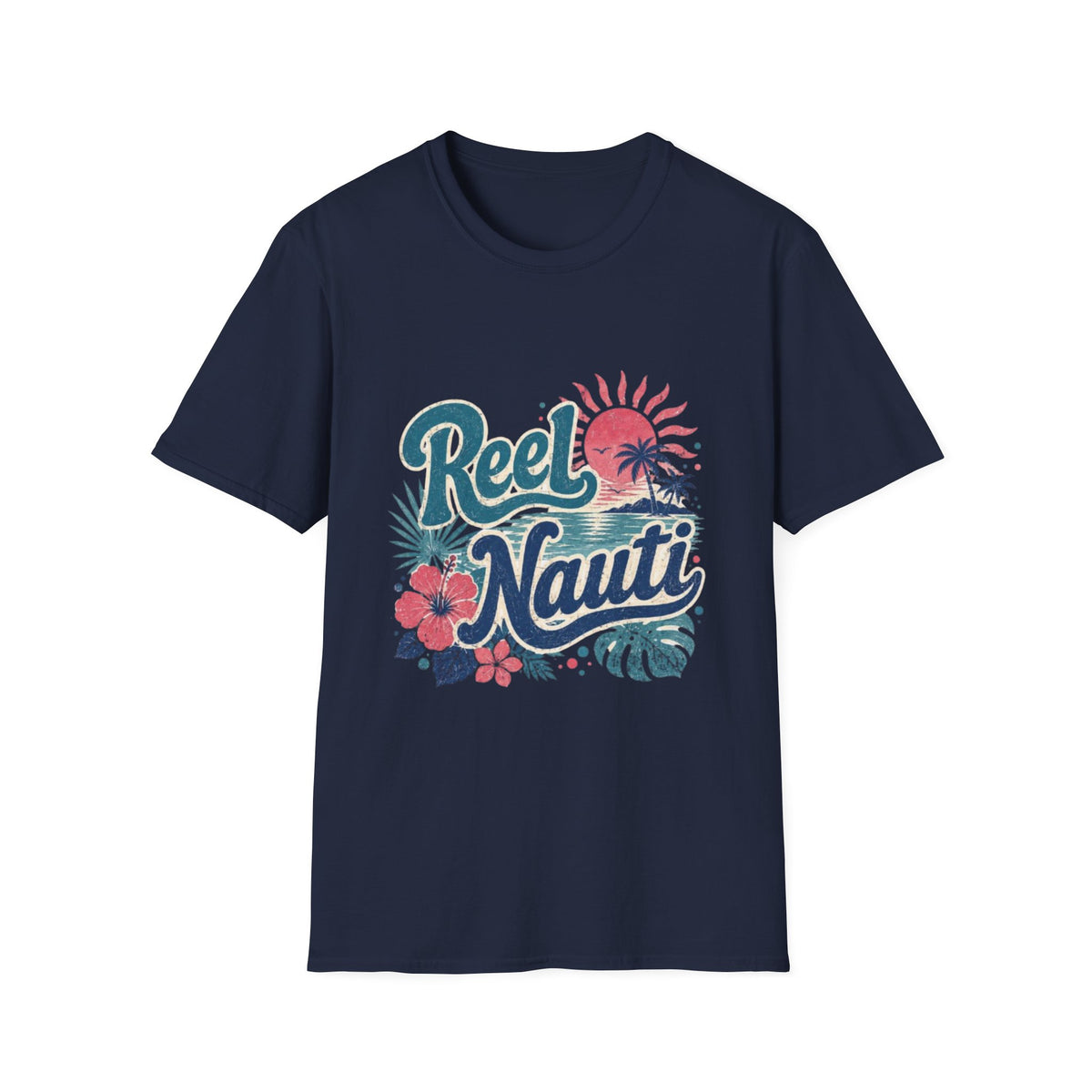 Reel Nauti Coastal Beach T-Shirt