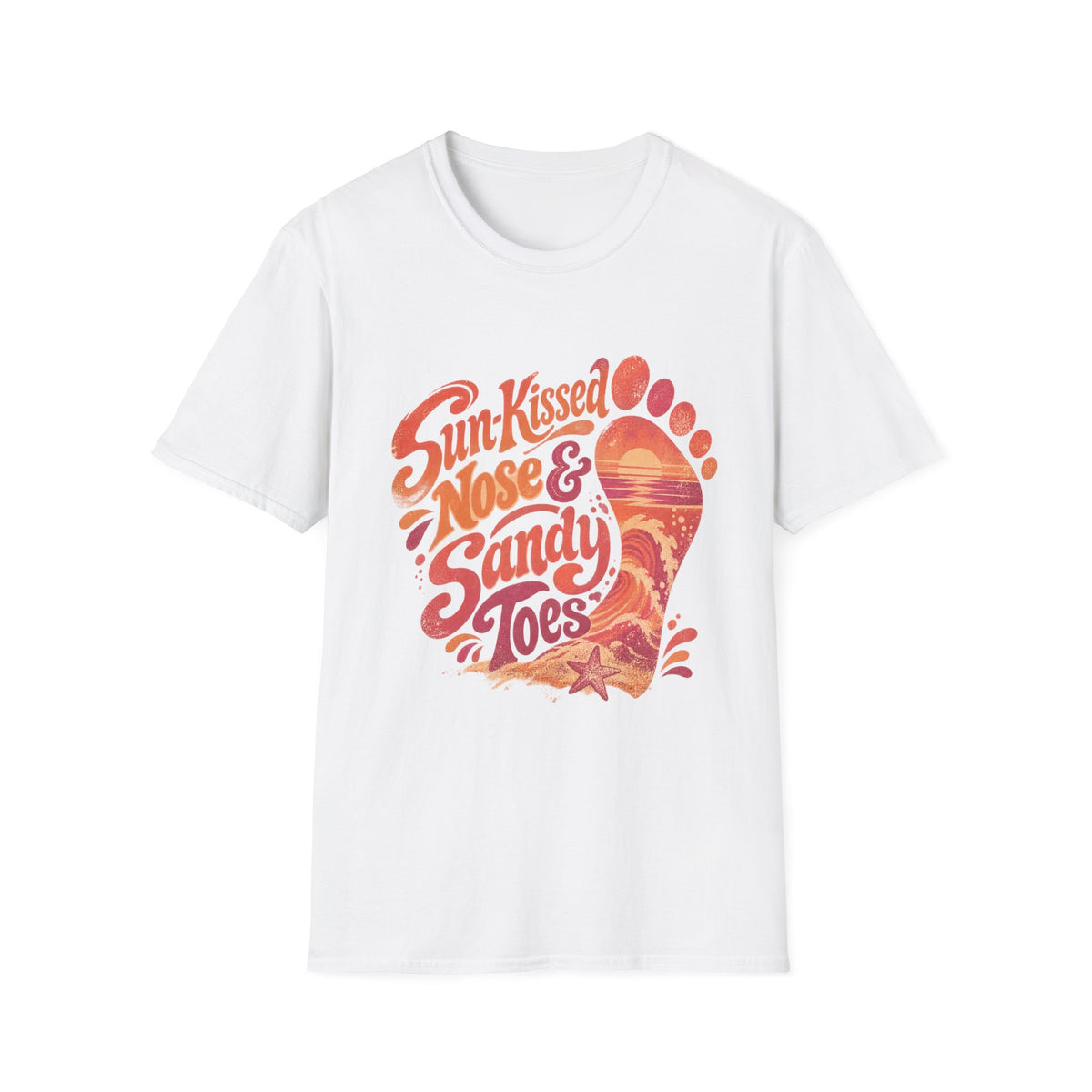 Peace Love & Fish Tales Coastal Beach T-Shirt
